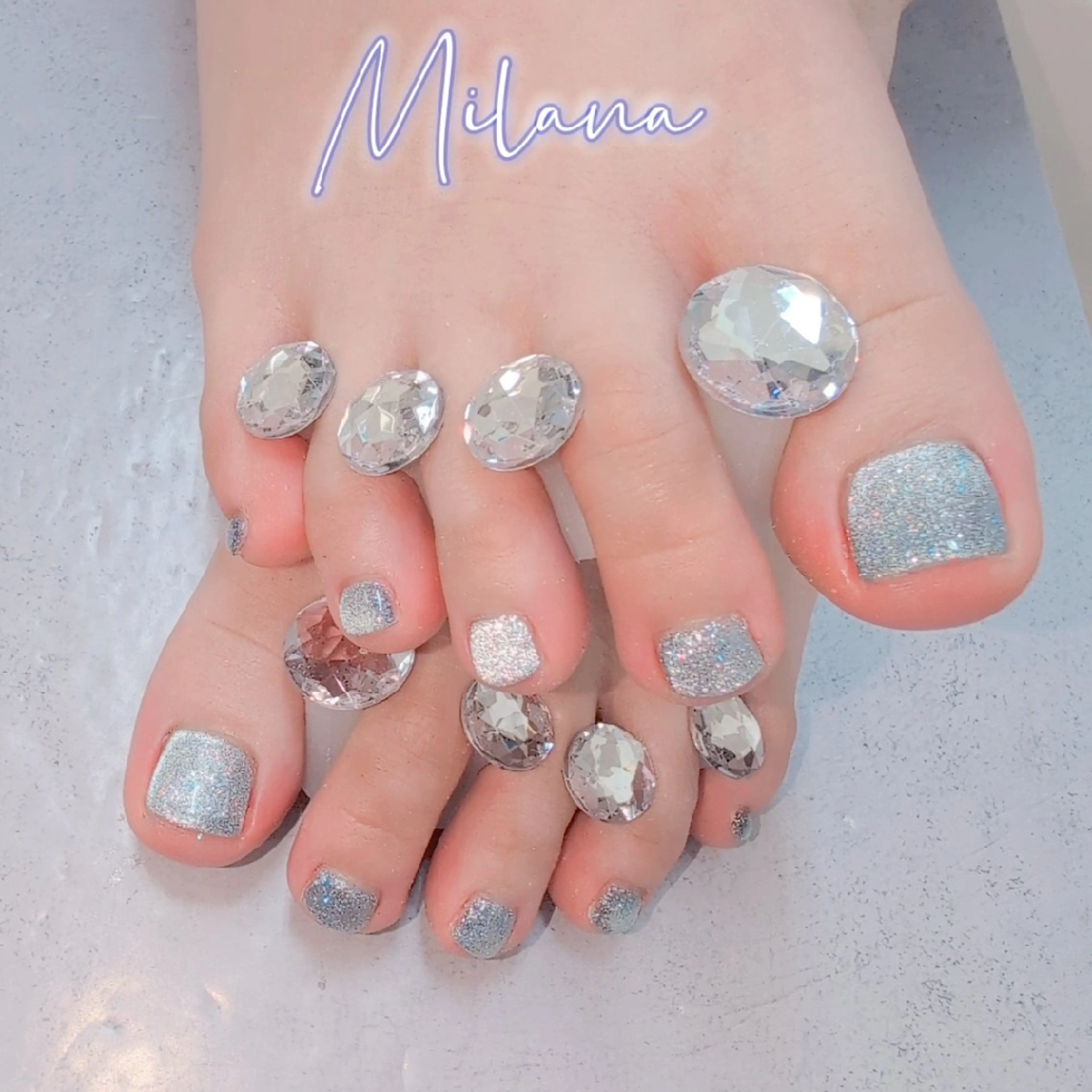 ネイル フットネイル マグネットネイル ワンカラーネイル フットネイル Milana 川瀬のネイルデザイン