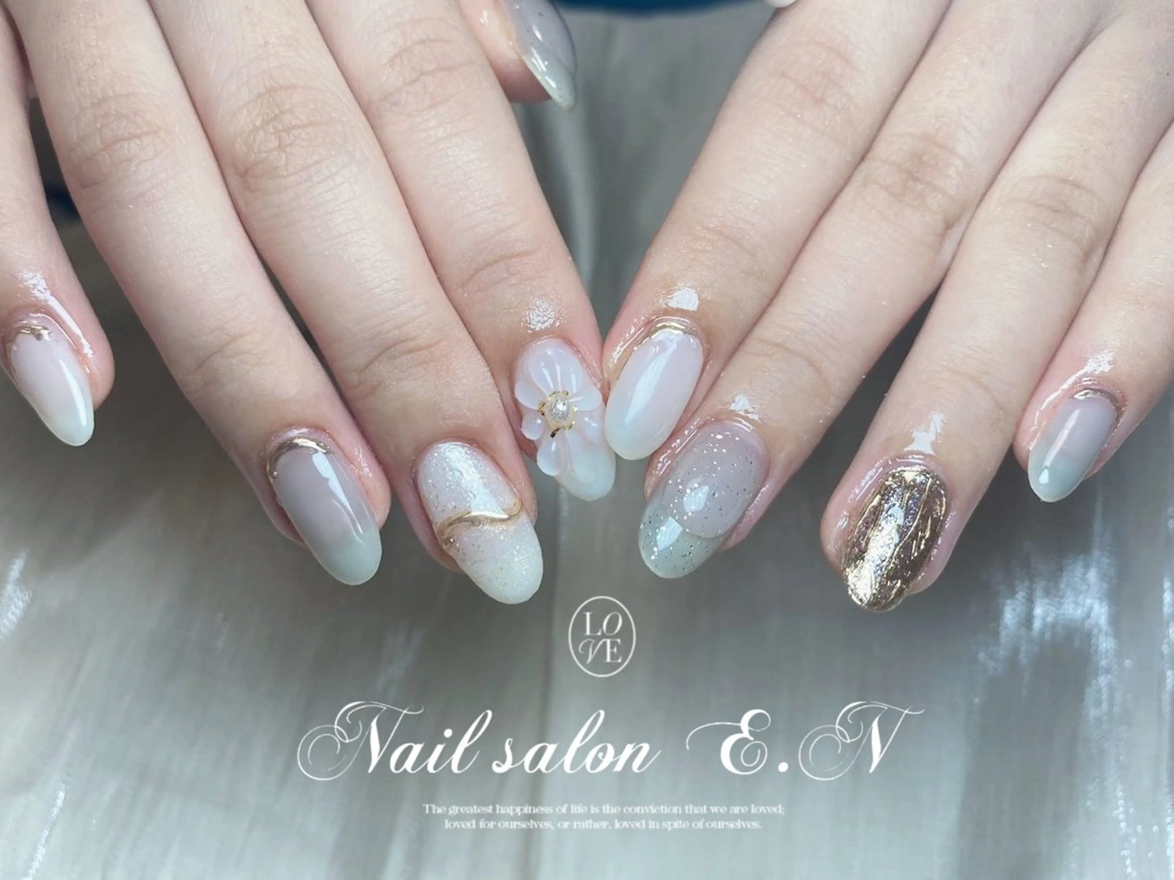 ネイル E.N🦋 長さ出し/持ち込みのネイルデザイン