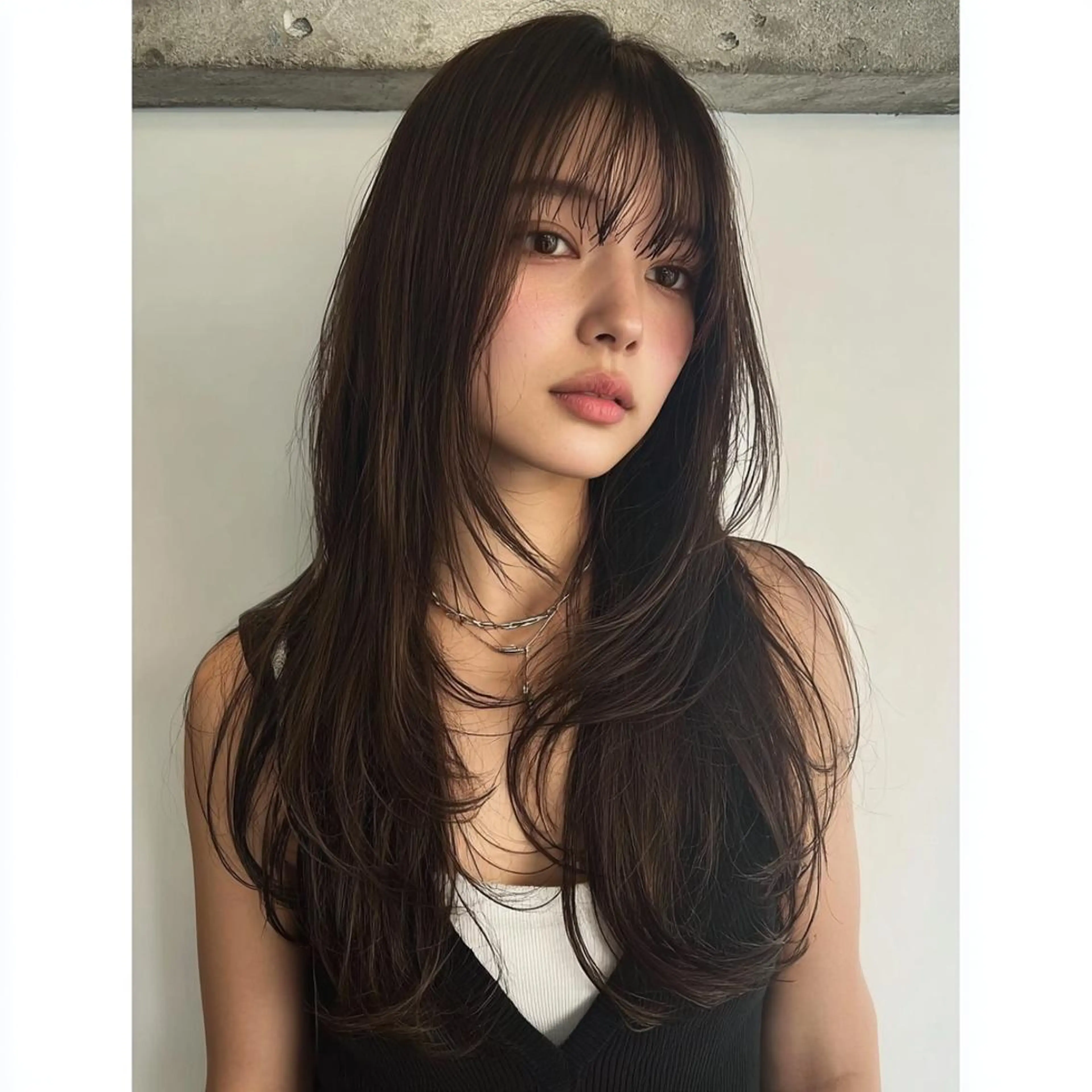 ロング 女性カット🌀 カラー⭐️大坂望心のヘアスタイル