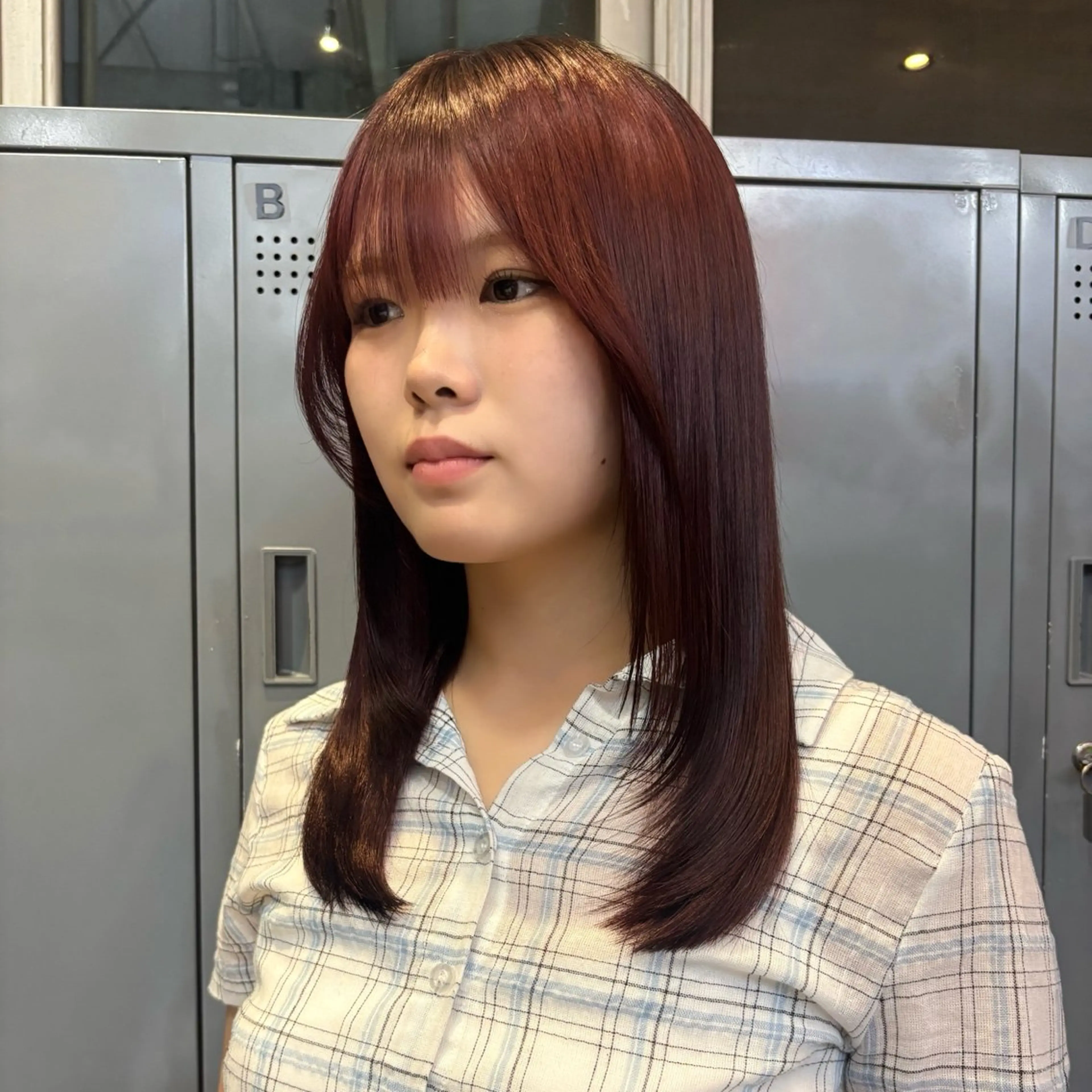 セミロング カット ヘアカラー トリートメント 🍎似合わせハイトー ン🍎ののかのヘアスタイル