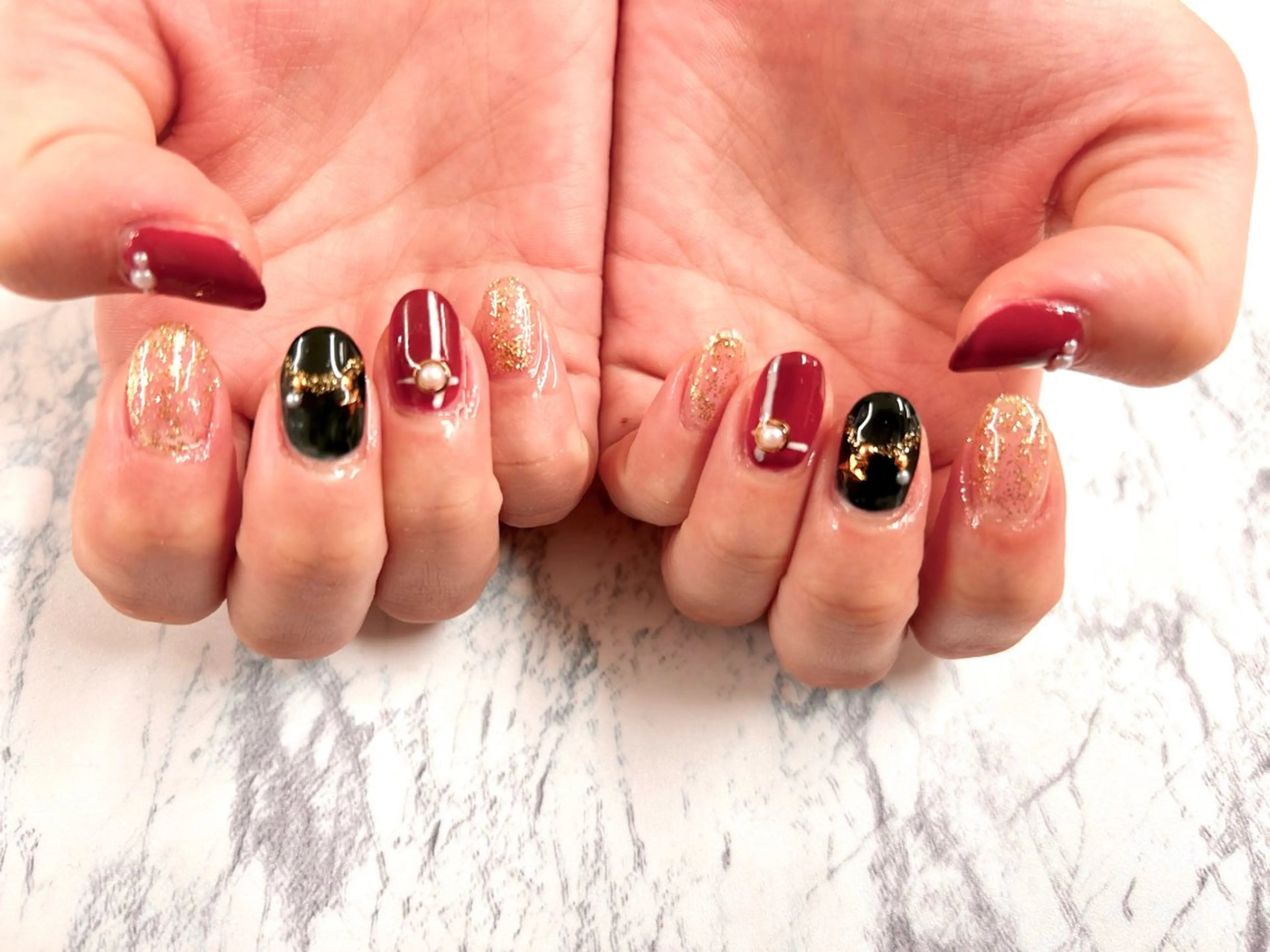 ネイル 冬ネイル 杉山 ネイリストのネイルデザイン