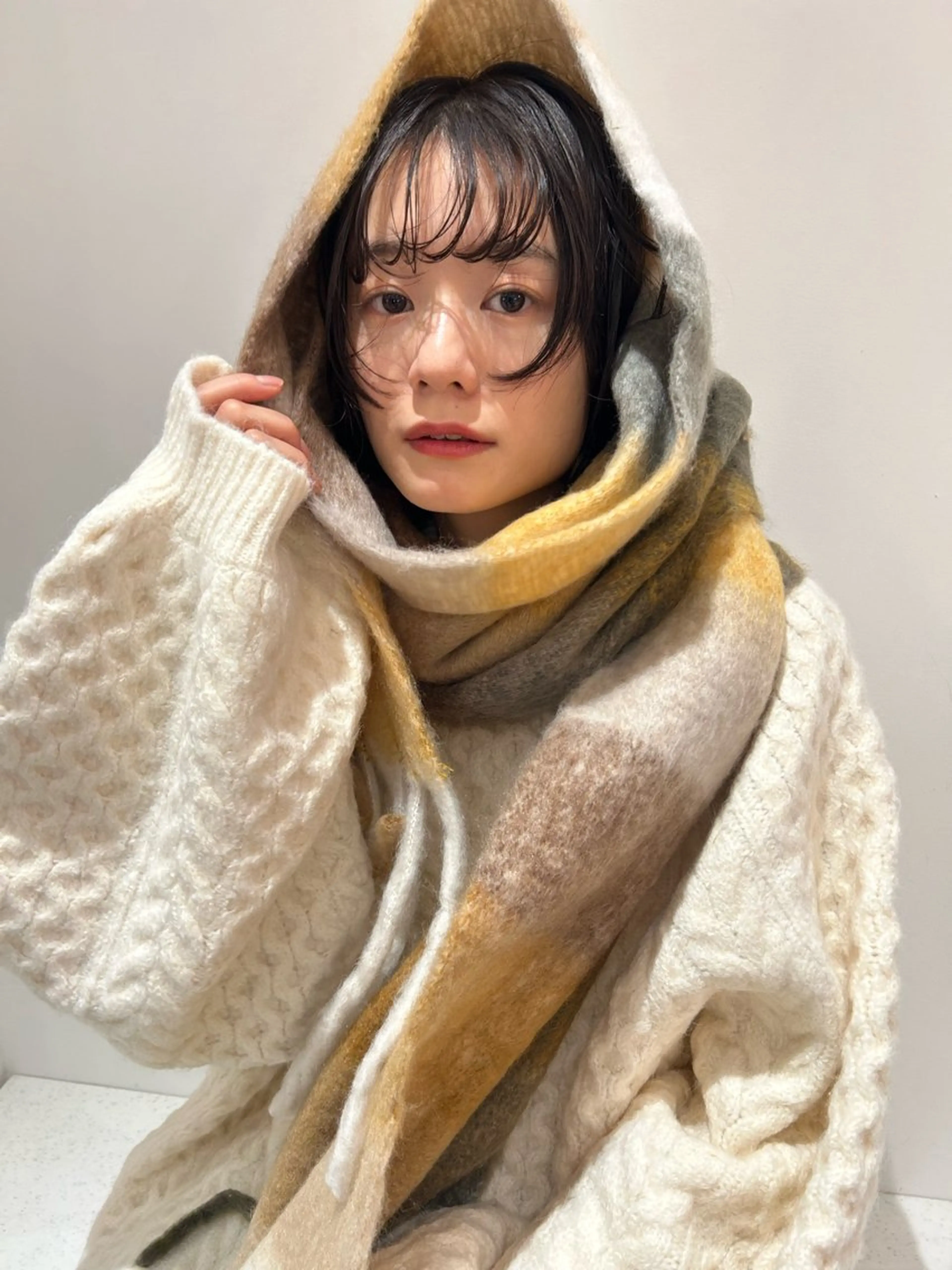 ショート パーマ カット パーマ トリートメント hanabi /melt西梅田のヘアスタイル