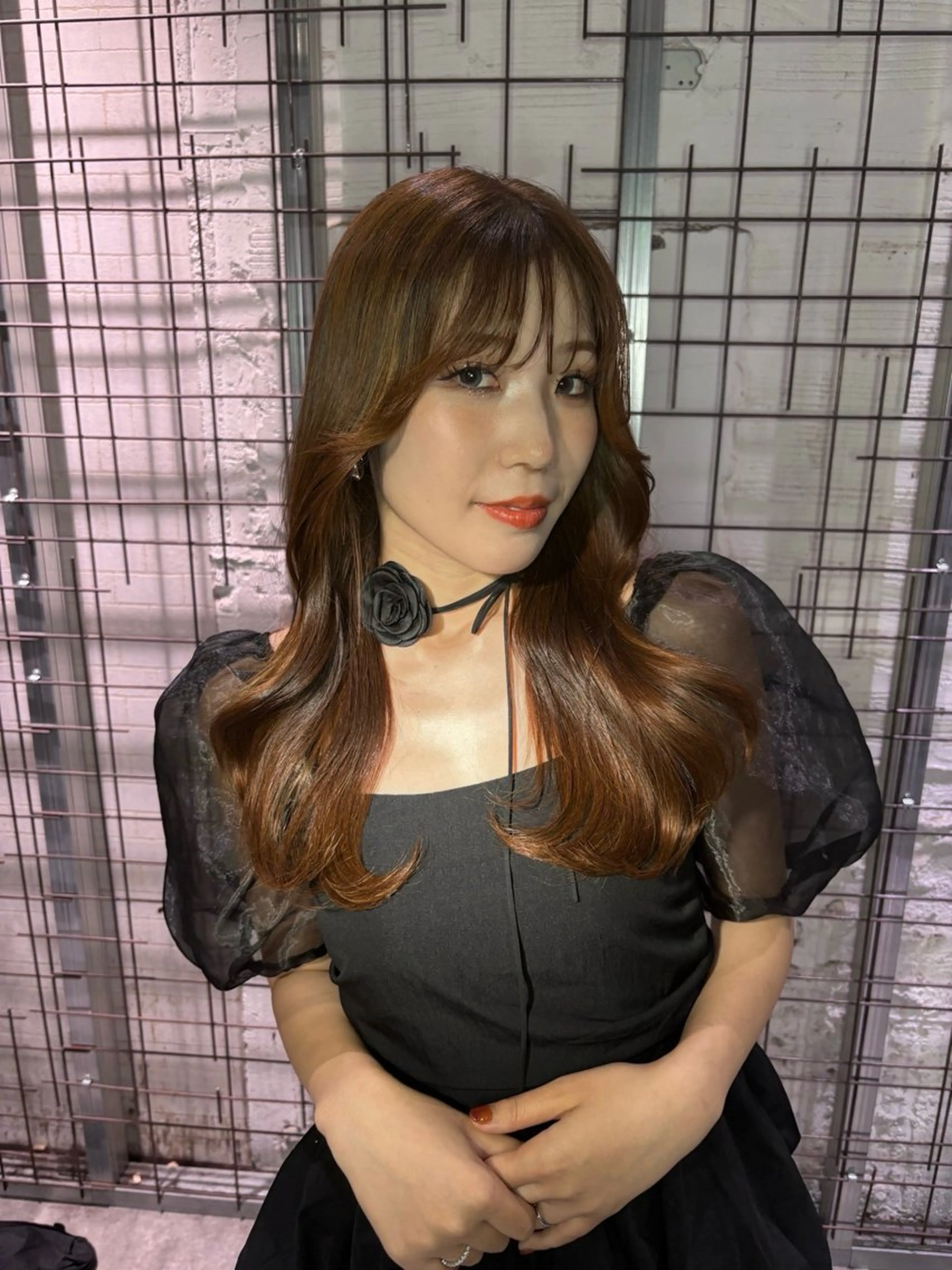 セミロング カラー カット ヘアカラー AYANE 韓国ヘア /レイヤーカットのヘアスタイル