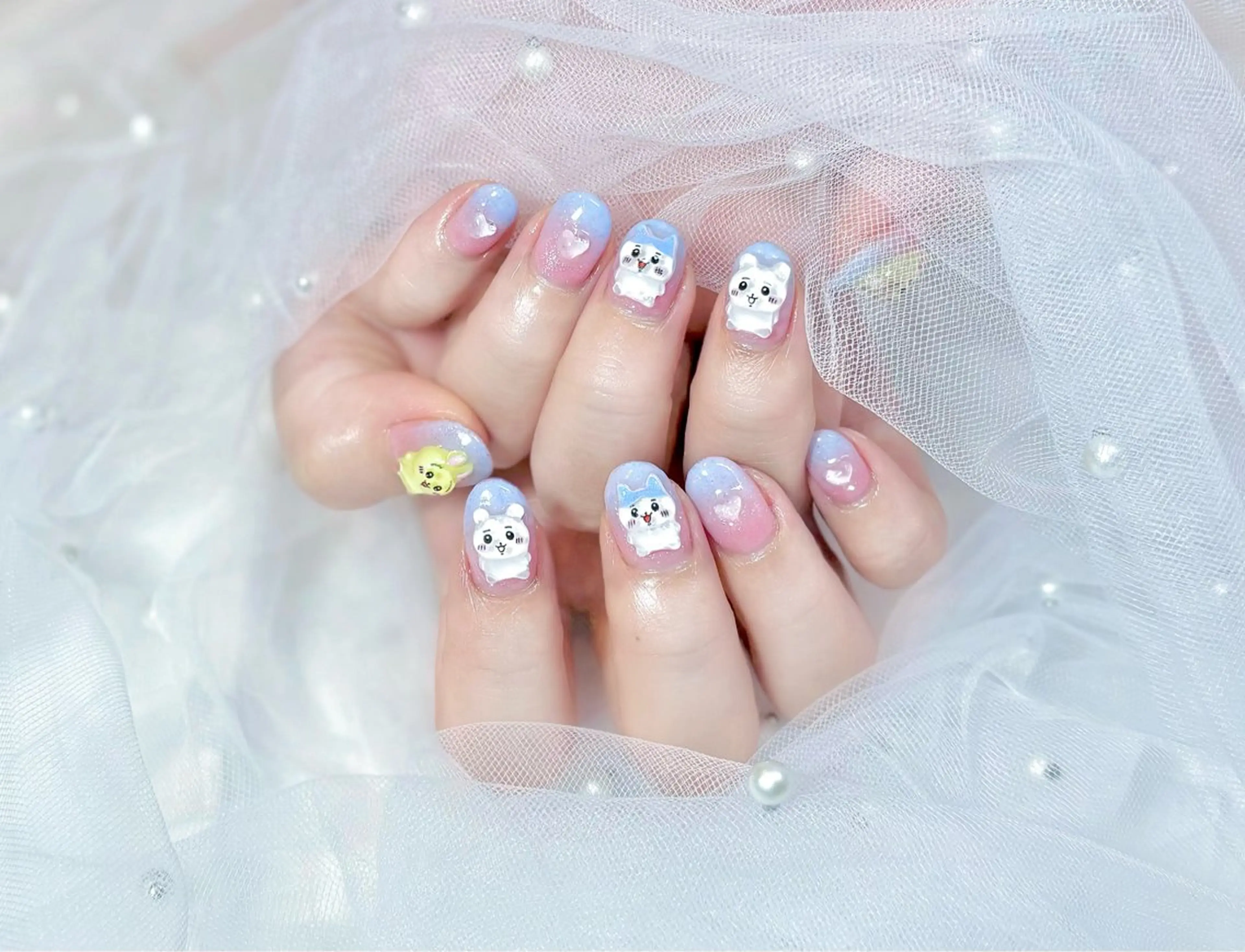 ネイル グラデーション 韓国ネイル パステルネイル Chat　noir所属・【chatnoir】 MIYUのネイルデザイン