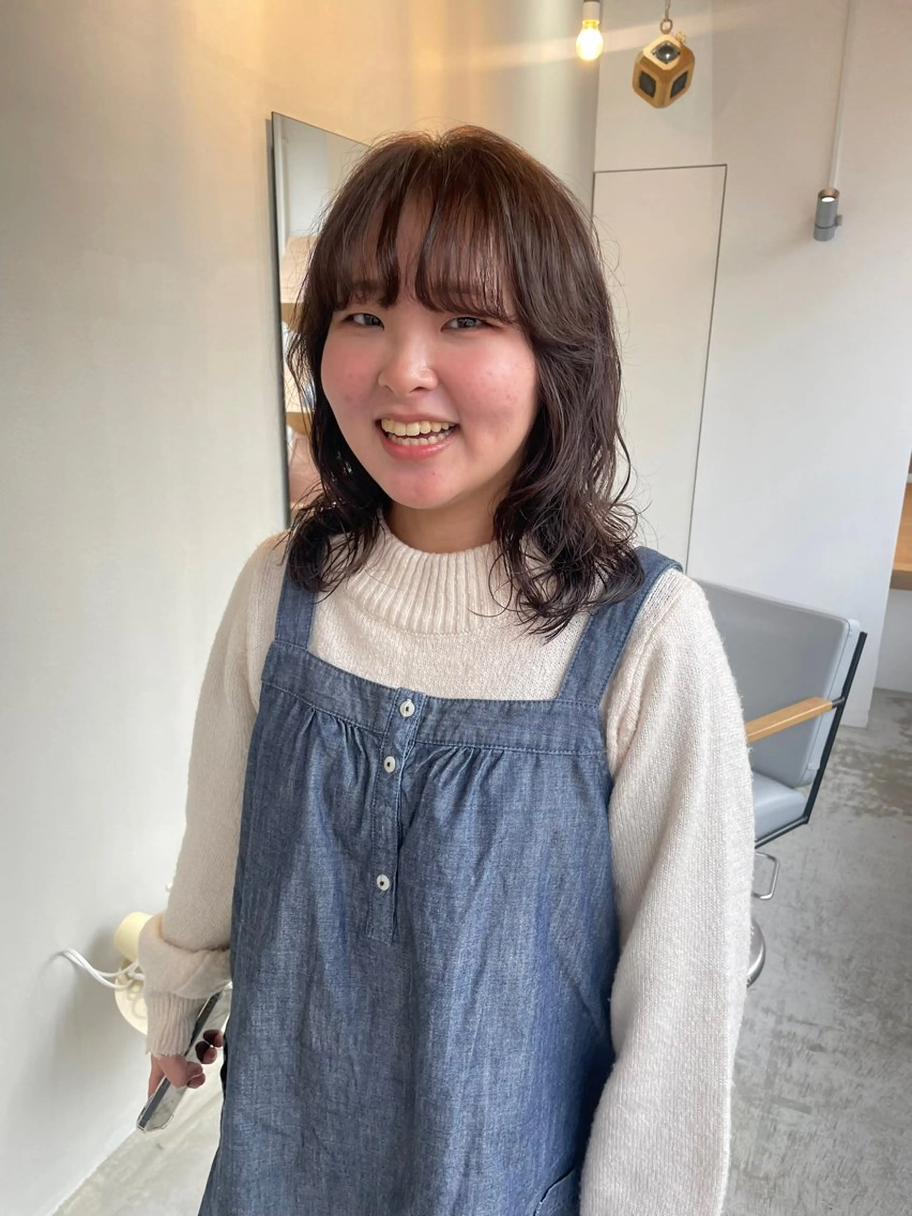 ショート カラー パーマ 土川 陽菜のヘアスタイル
