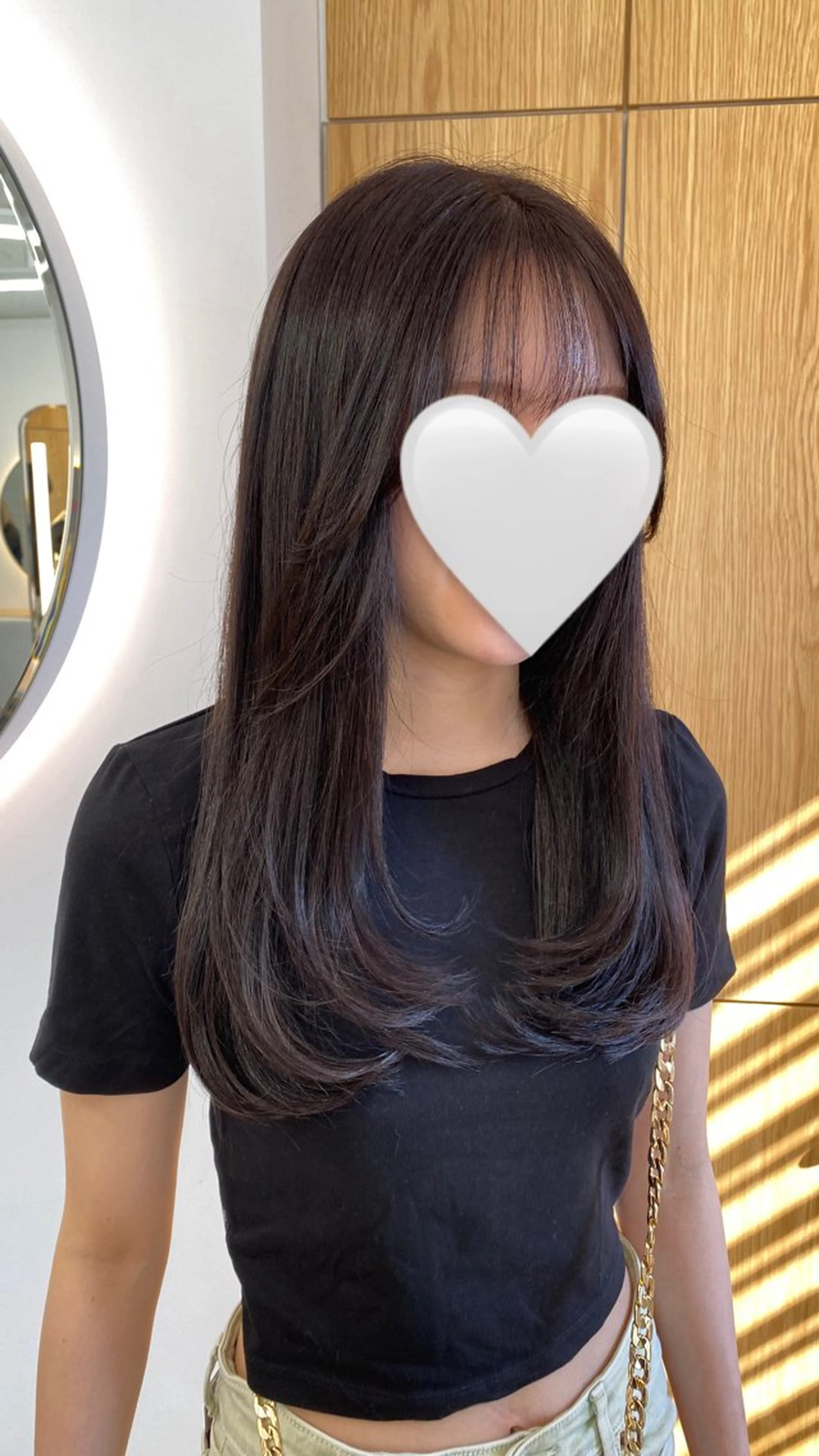 ロング レイヤーカット 濱﨑 紅葉のヘアスタイル