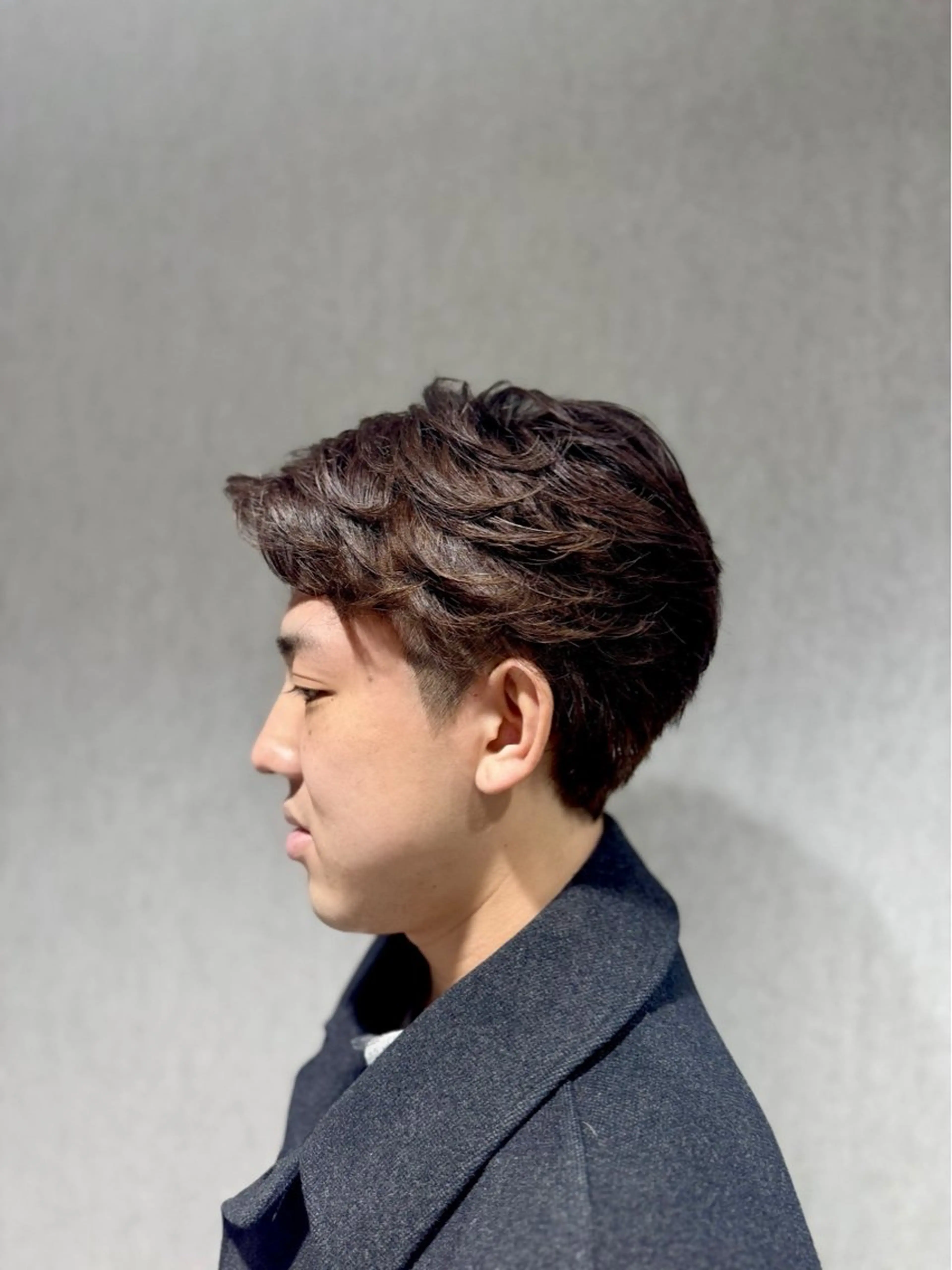 メンズ フェザーパーマ メンズパーマ 曲がる縮毛/カルマパ ーマ/池袋/横村大全のヘアスタイル