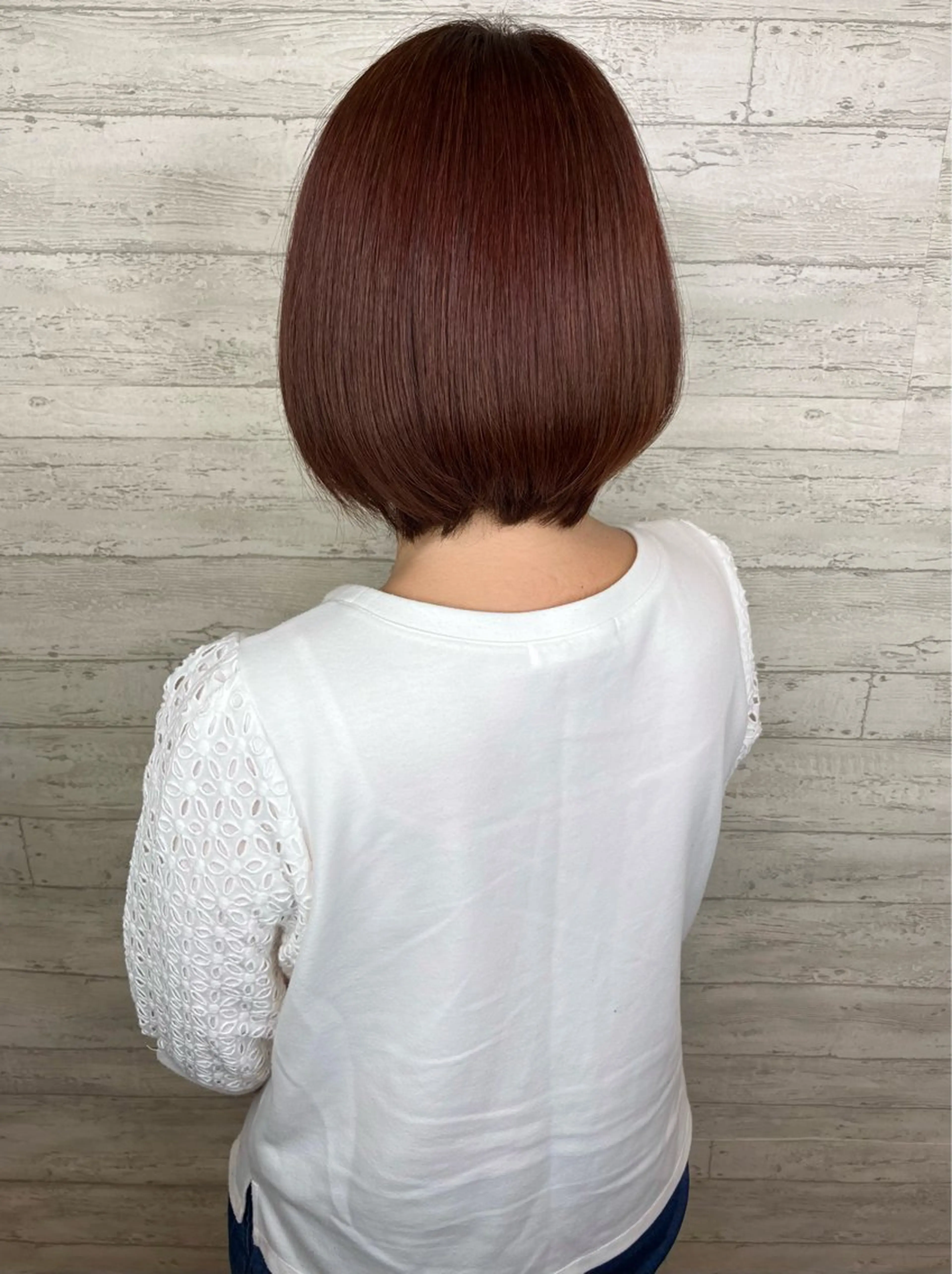 ショート カラー レッドカラー バイオレットカラー 小池 穂果/ 府中のヘアスタイル