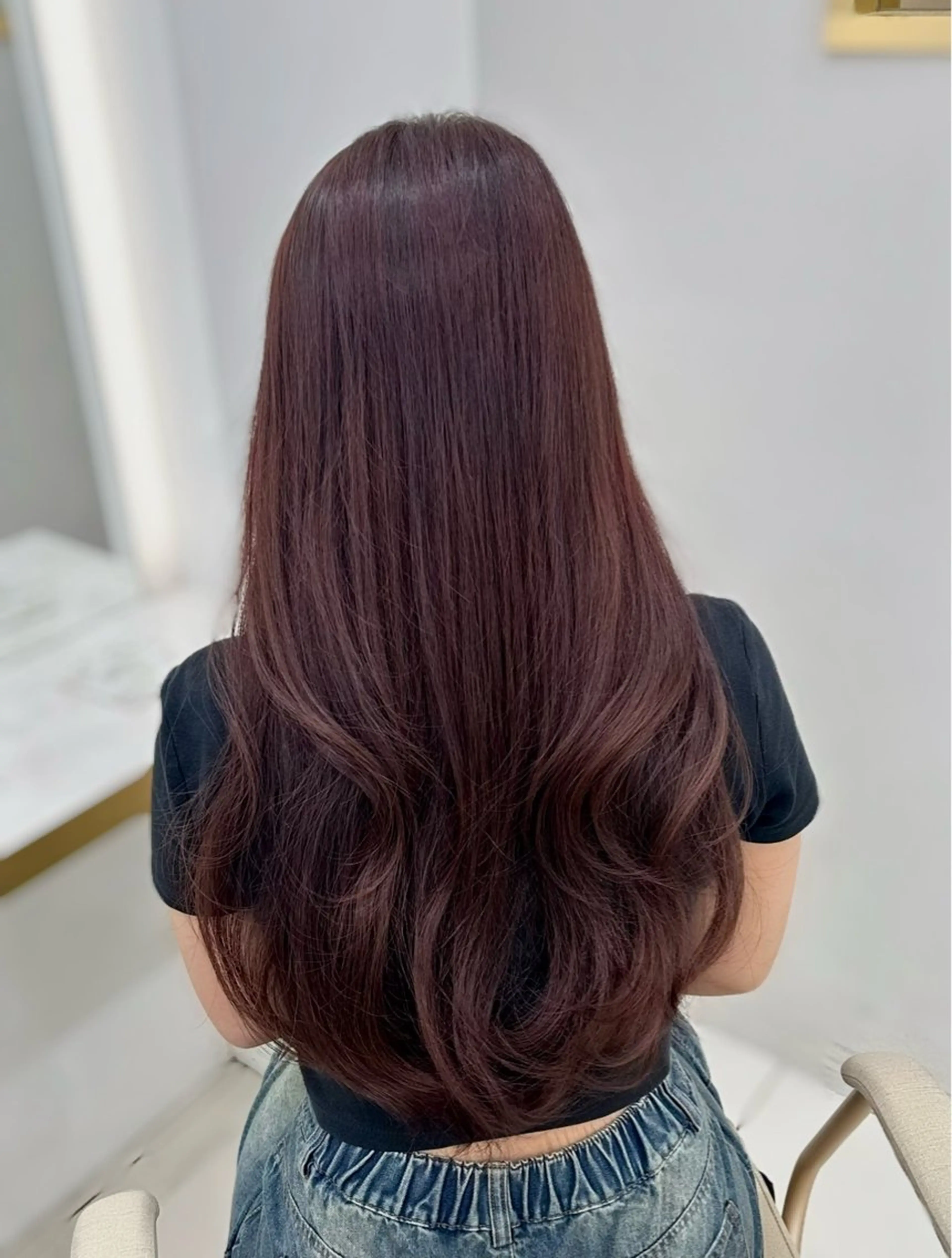 ロング カラー ブラウンカラー ピンクカラー ピンクブラウン レイヤー/韓国風ヘア /倉又大知のヘアスタイル