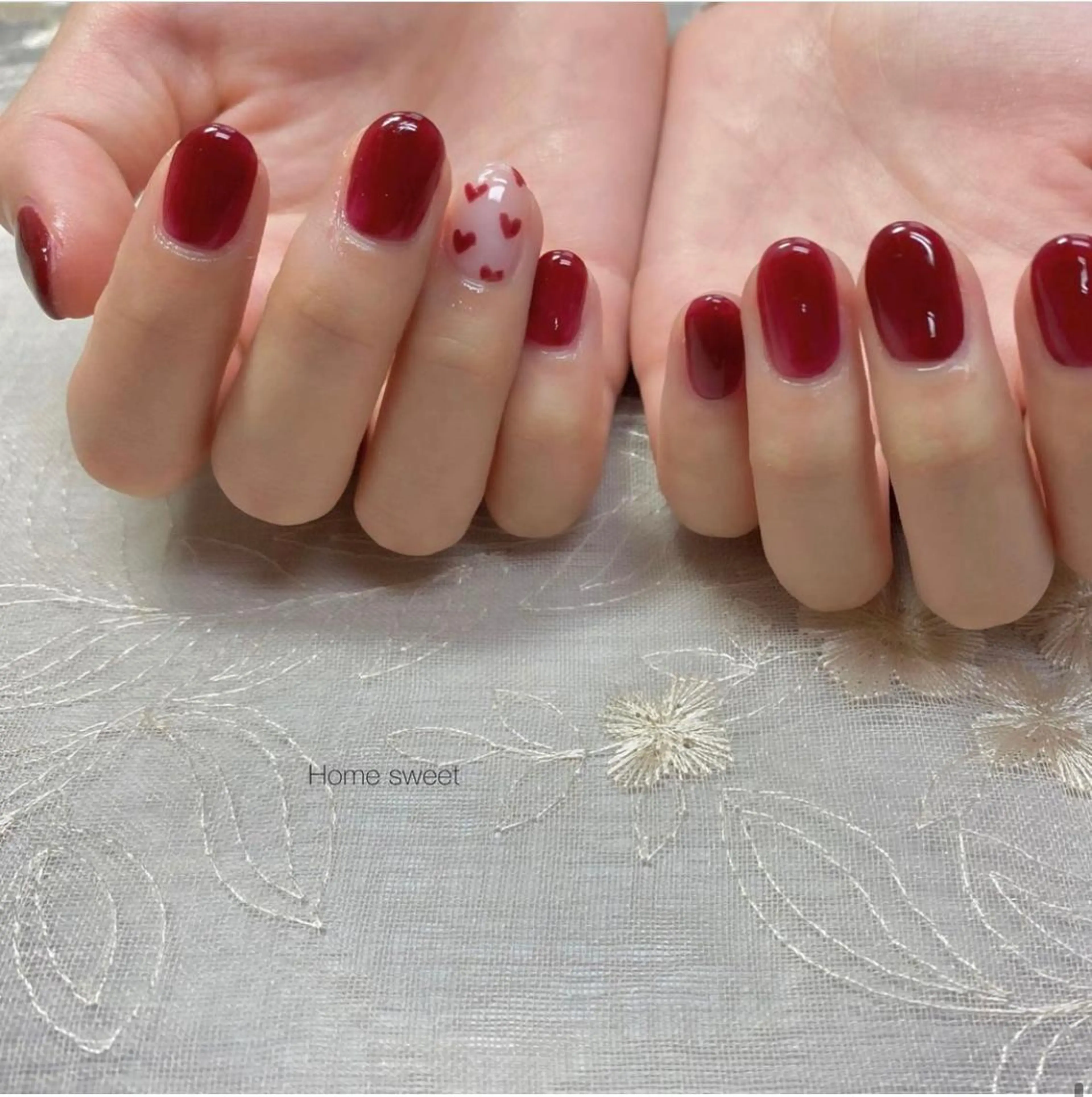 ネイル ハンドネイル ショートネイル. Home sweetのネイルデザイン