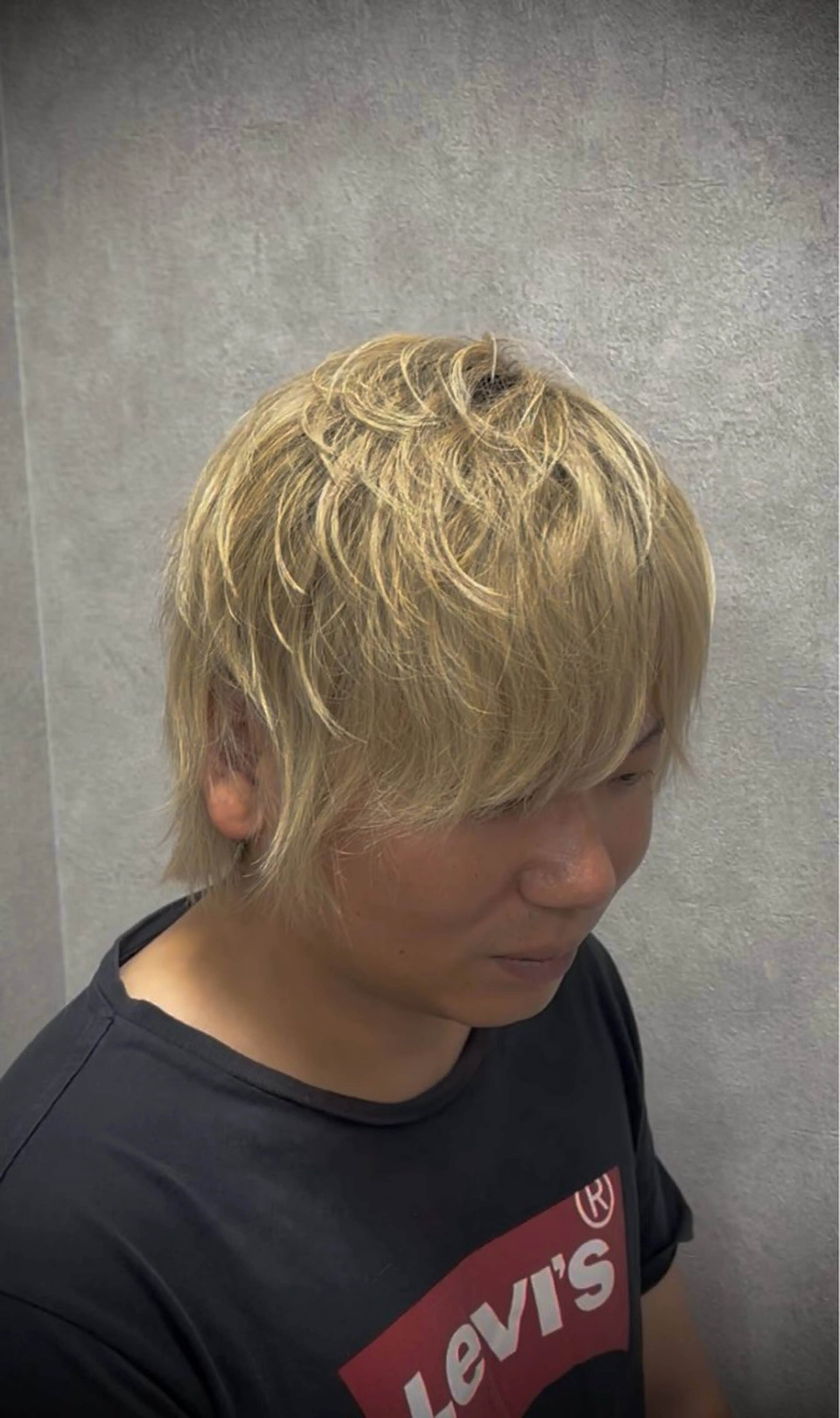 ミディアム カラー ヘアアレンジ メンズ メンズウルフカット ウルフカット JADE with AKROS所属・JADEwith AKROS✨サヤカのヘアスタイル