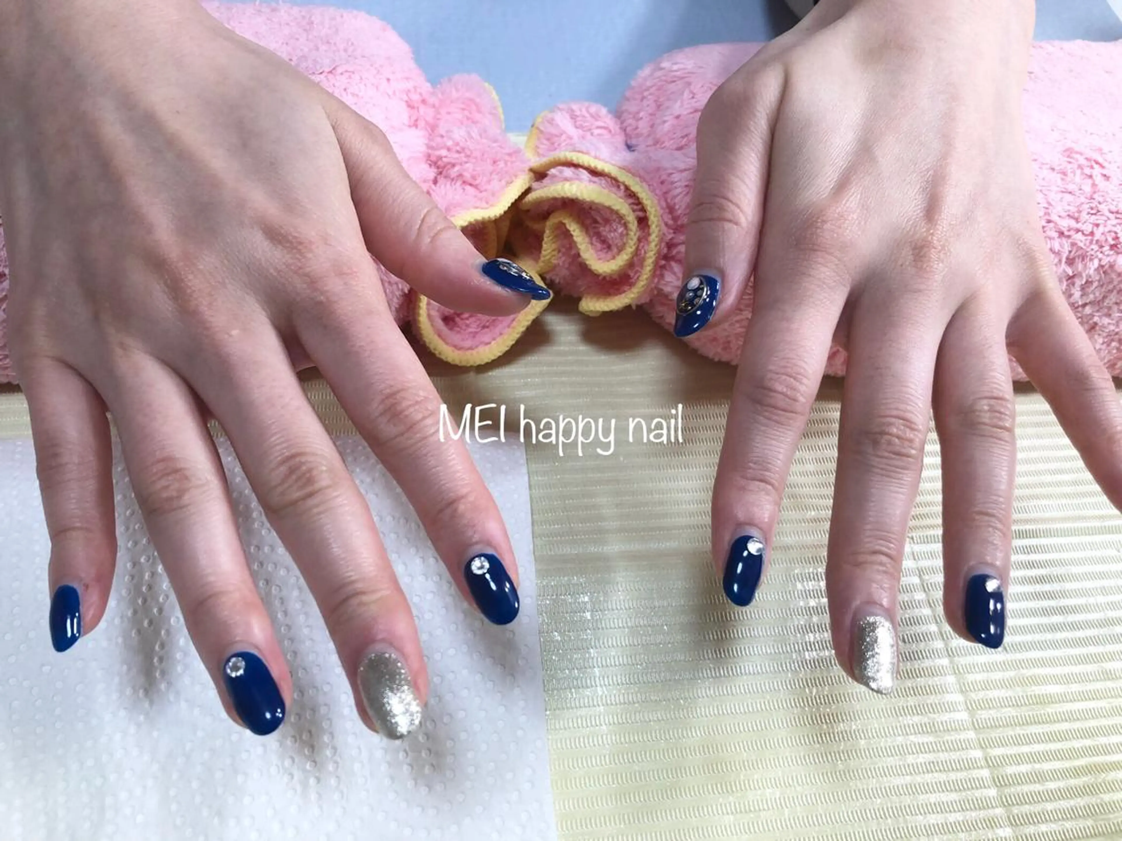 ネイル ハンドネイル 北浦和 自爪育成ケアのネイルデザイン