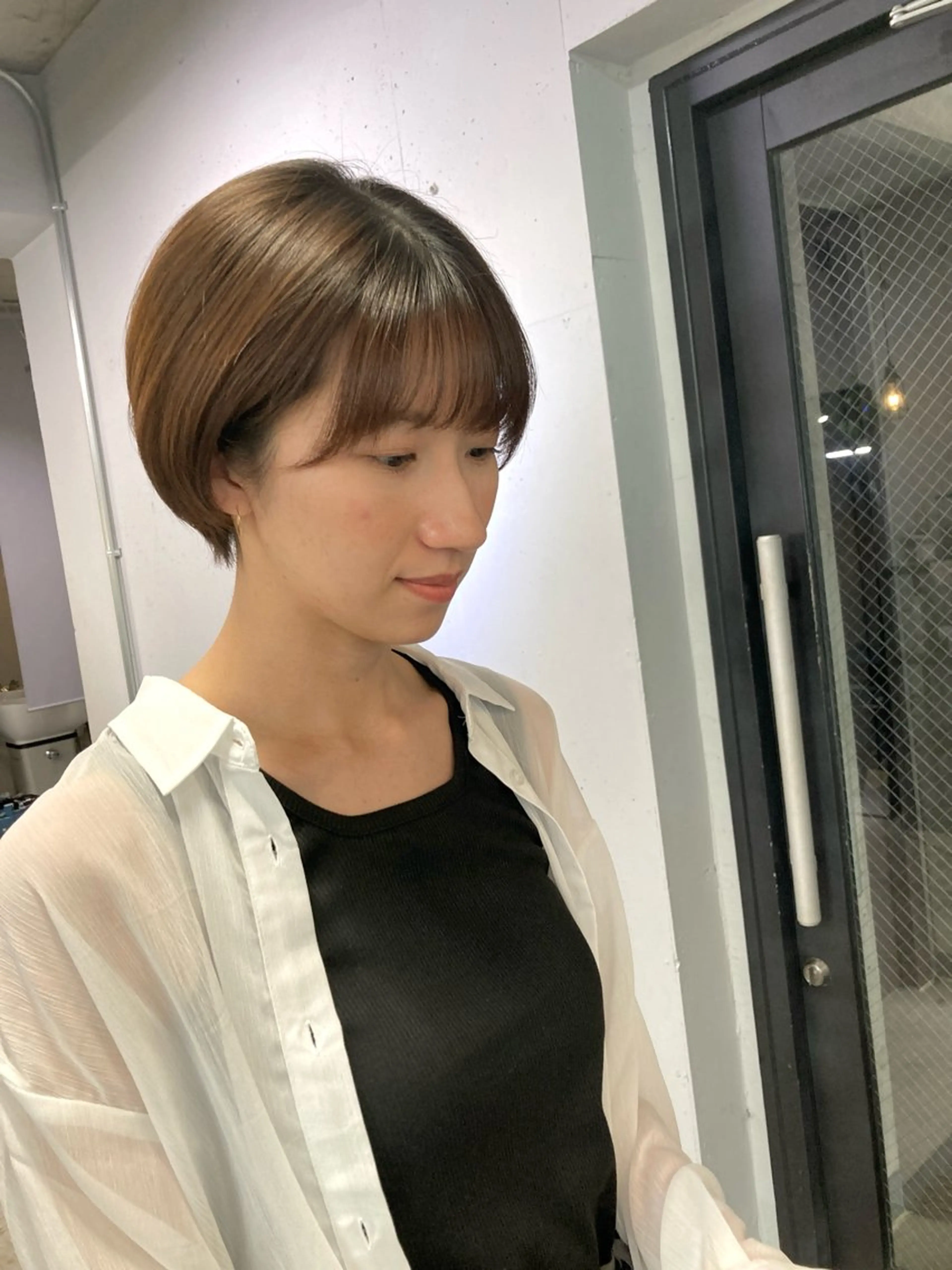 ショート 髪質改善 似合わせカット 縮毛矯正 トリートメント カット 新井 広樹のヘアスタイル