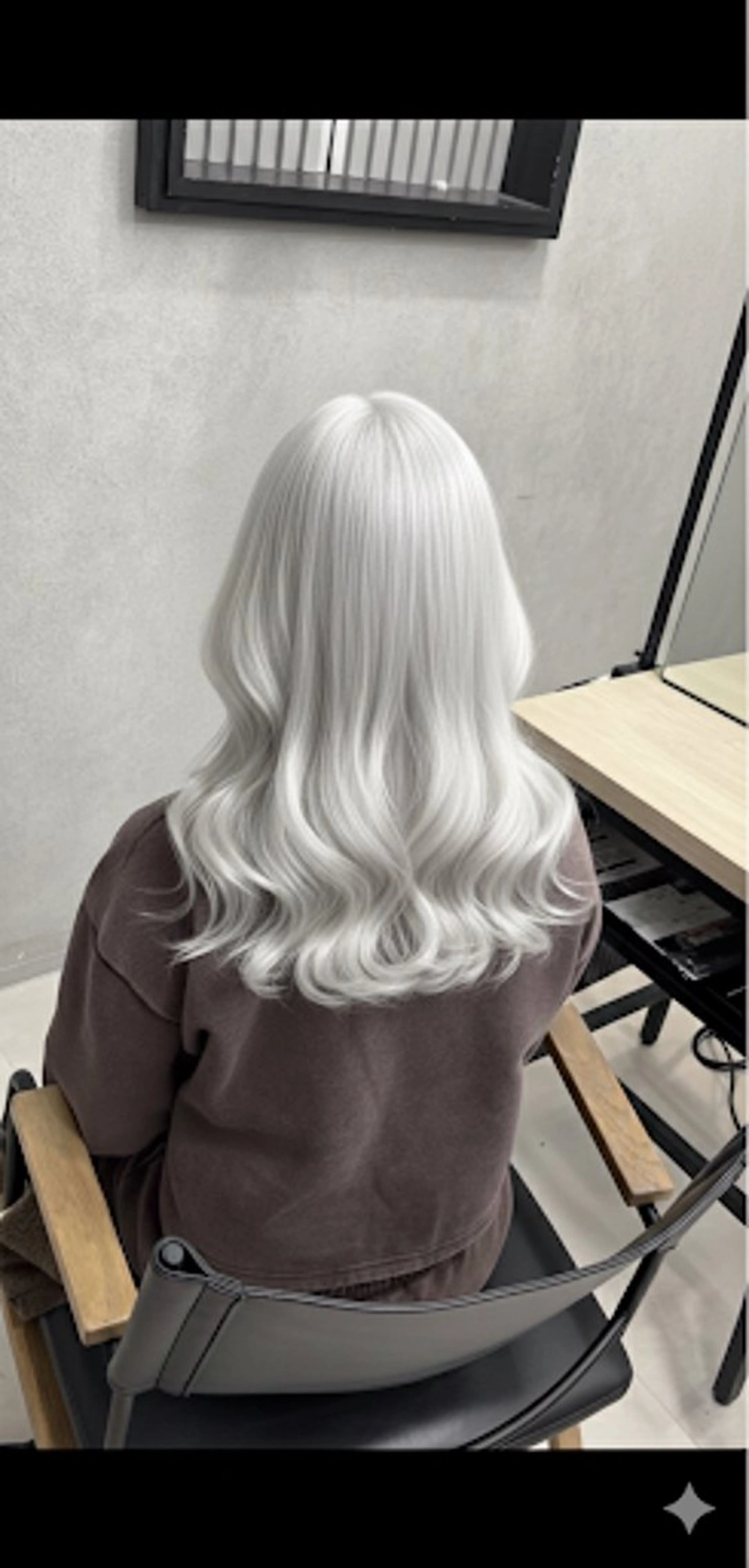 ブリーチカラー（顎下まで）の写真