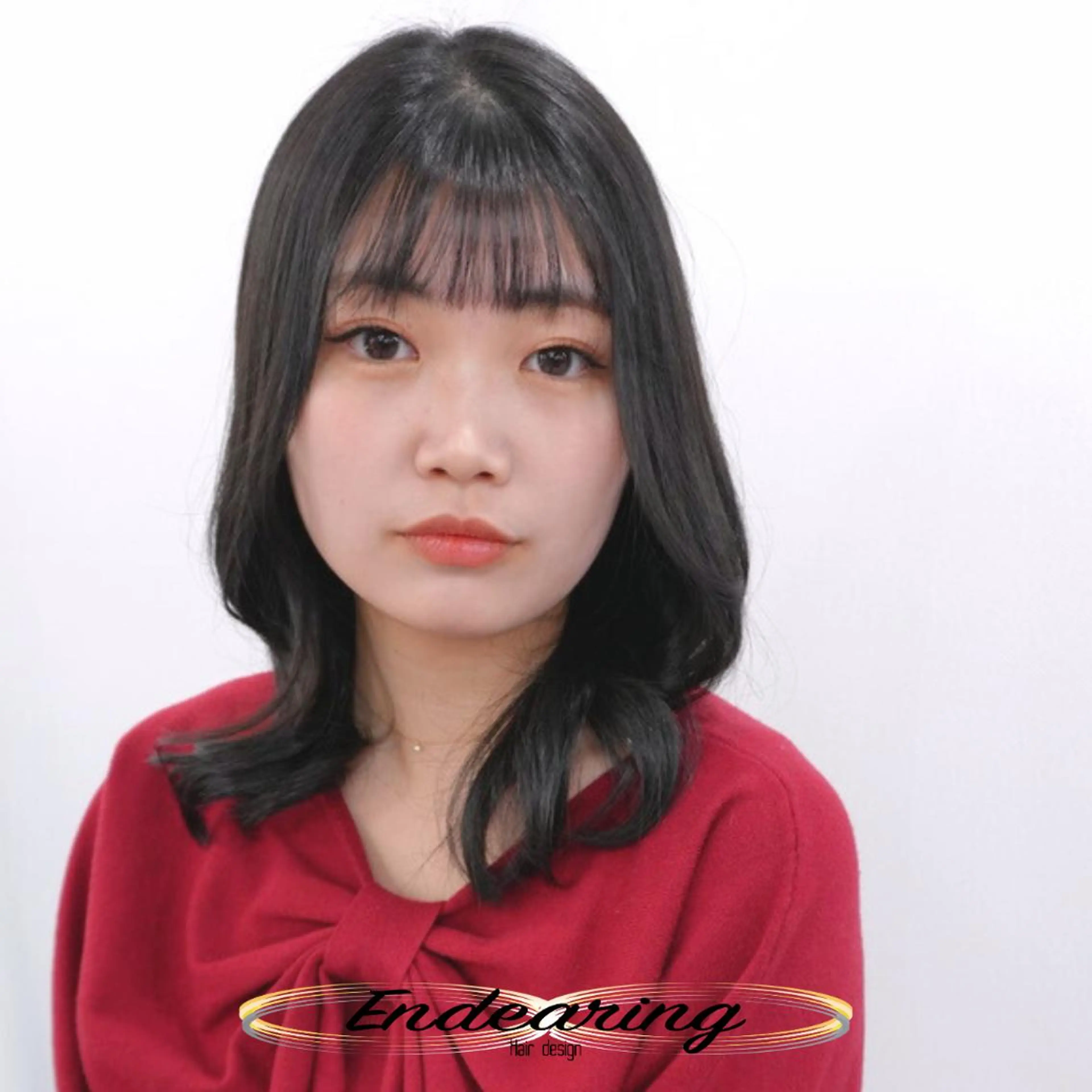 カラー 透明感カラー ダークグレー オレンジ カット ヘアカラー Endearing 銀座/YOKOのヘアスタイル