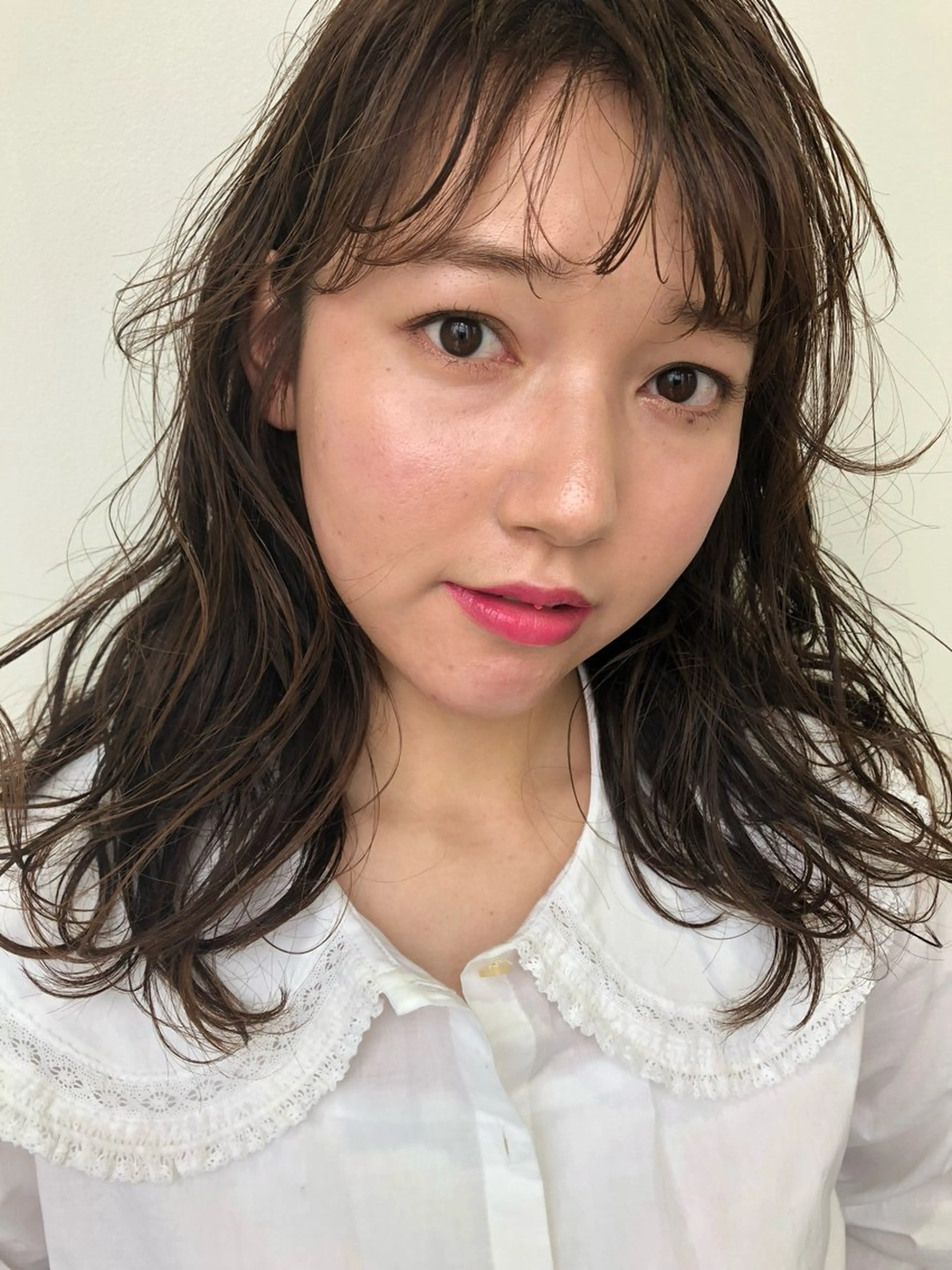 セミロング カラー カット ヘアカラー トリートメント IKU ミニボブ名古屋のヘアスタイル