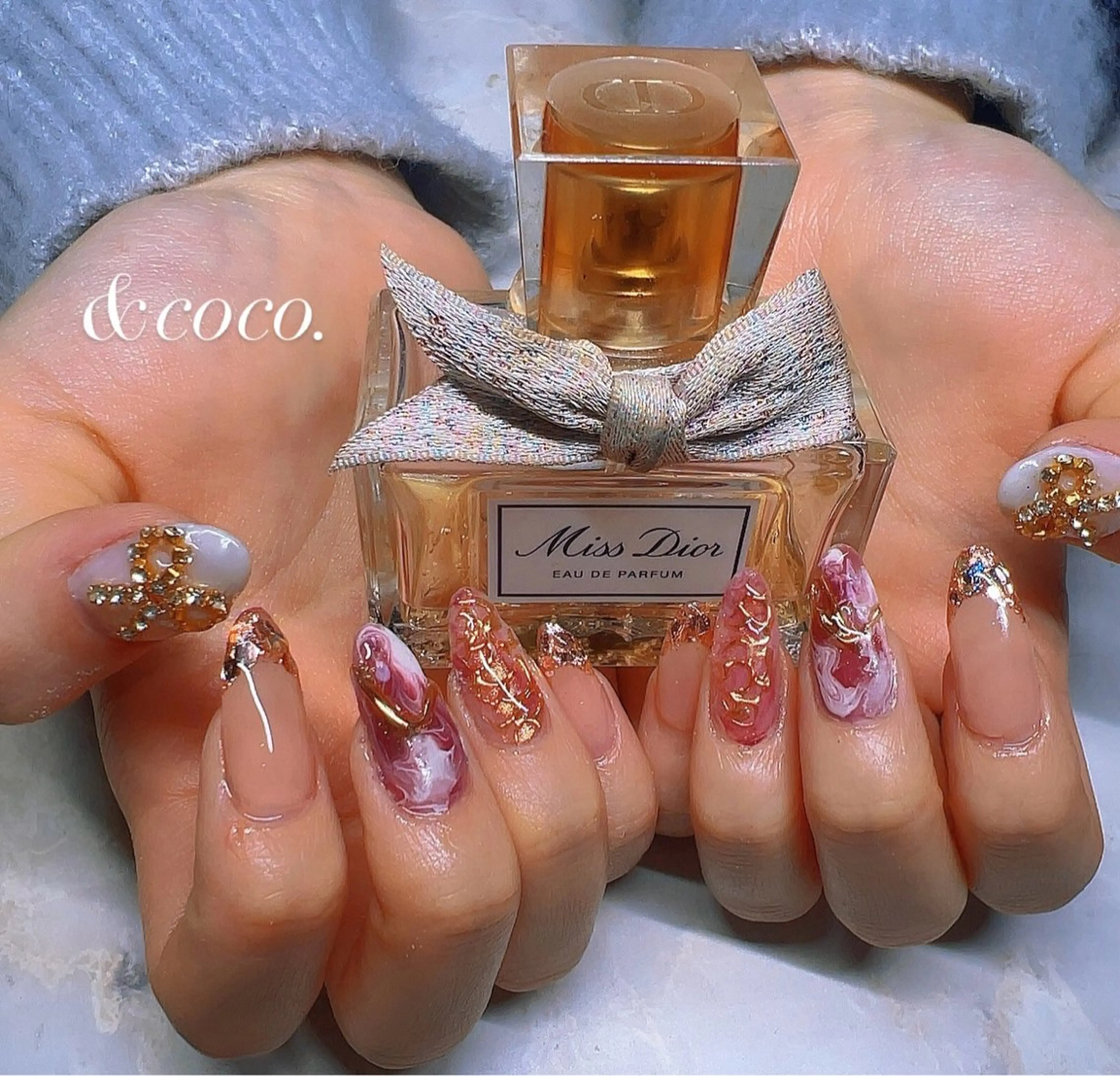 ネイル 長さ出し ＆coco.所属・＆ coco.のネイルデザイン