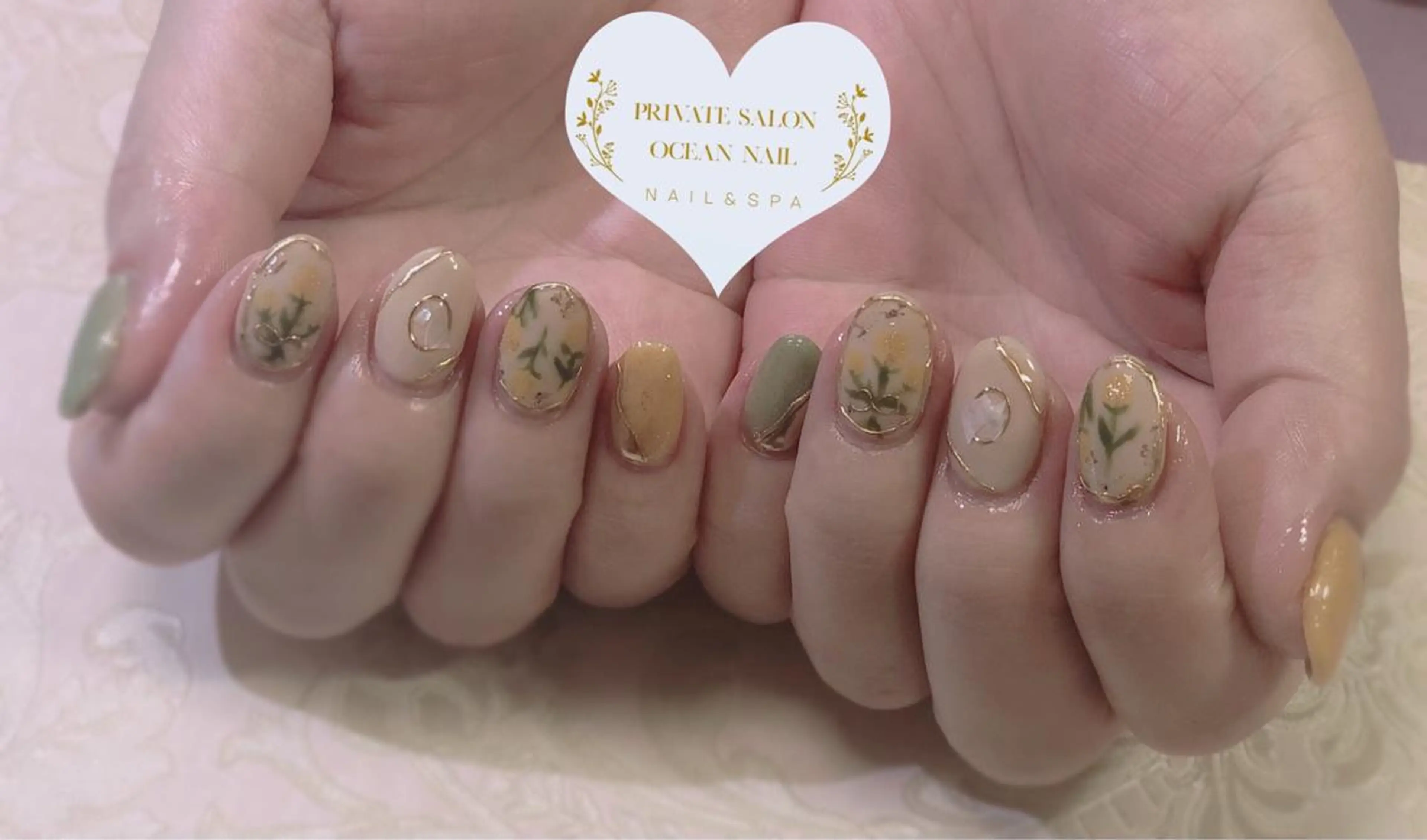 ミディアム ネイル プライベートサロン oceannailのネイルデザイン