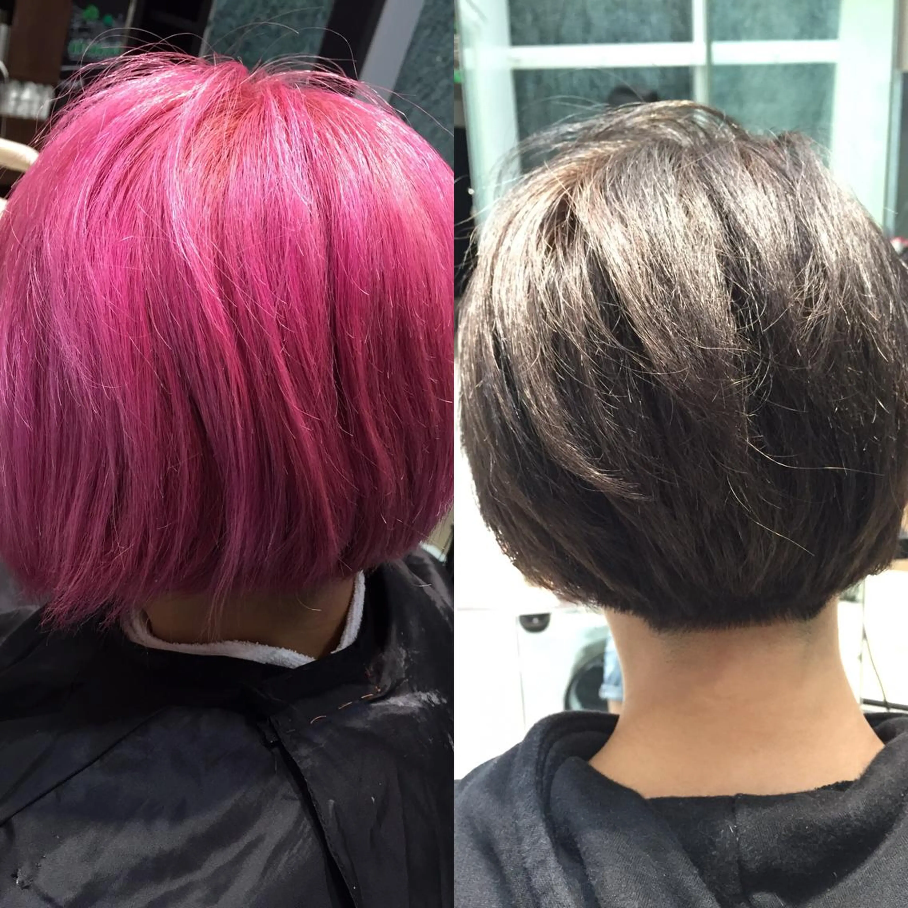 ショート カラー グレージュ ピンクカラー Re:ta KANZOのヘアスタイル