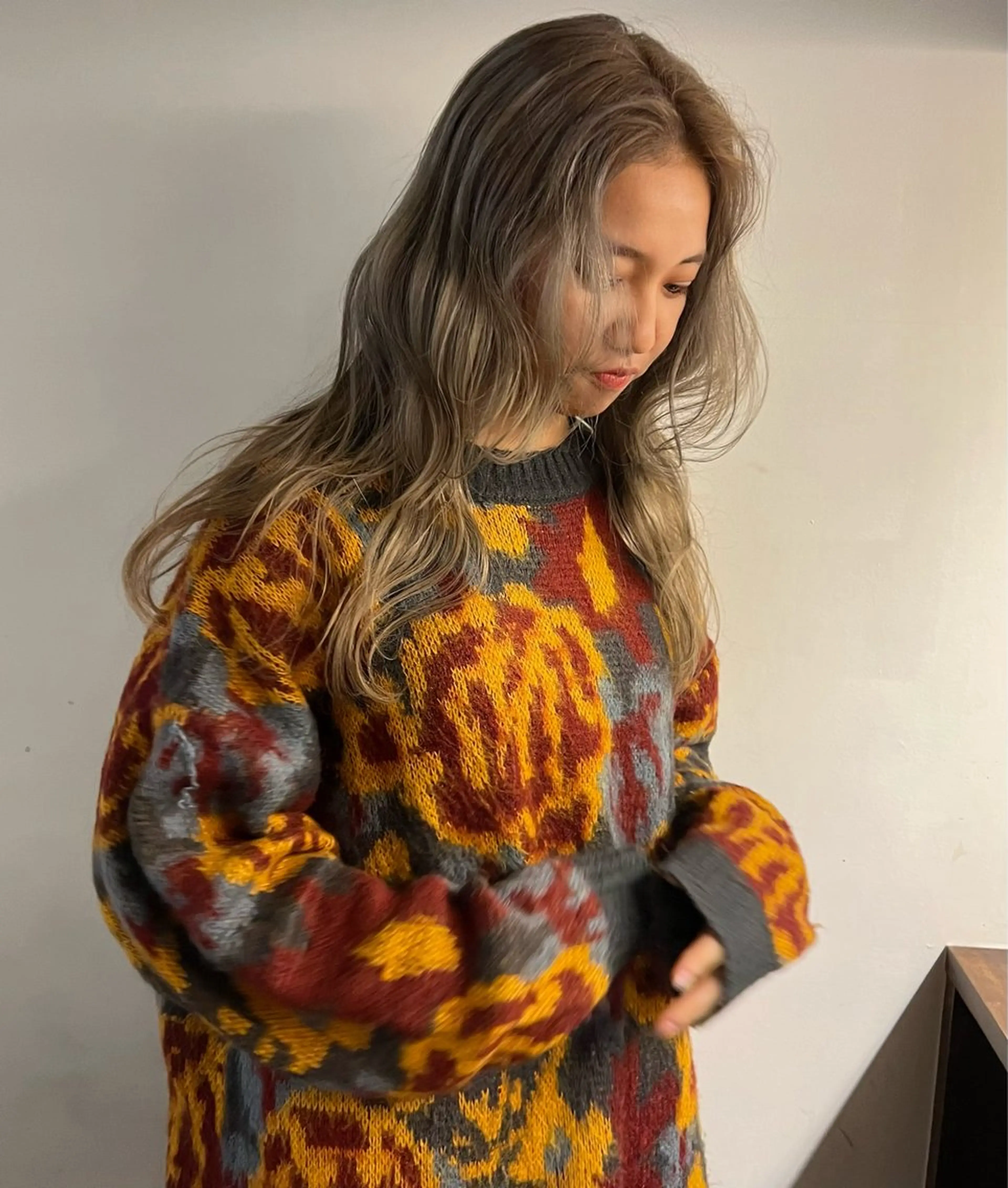 ロング カラー ブリーチ ブロンド ケアブリーチ 名古屋美容室 Sopiリナのヘアスタイル