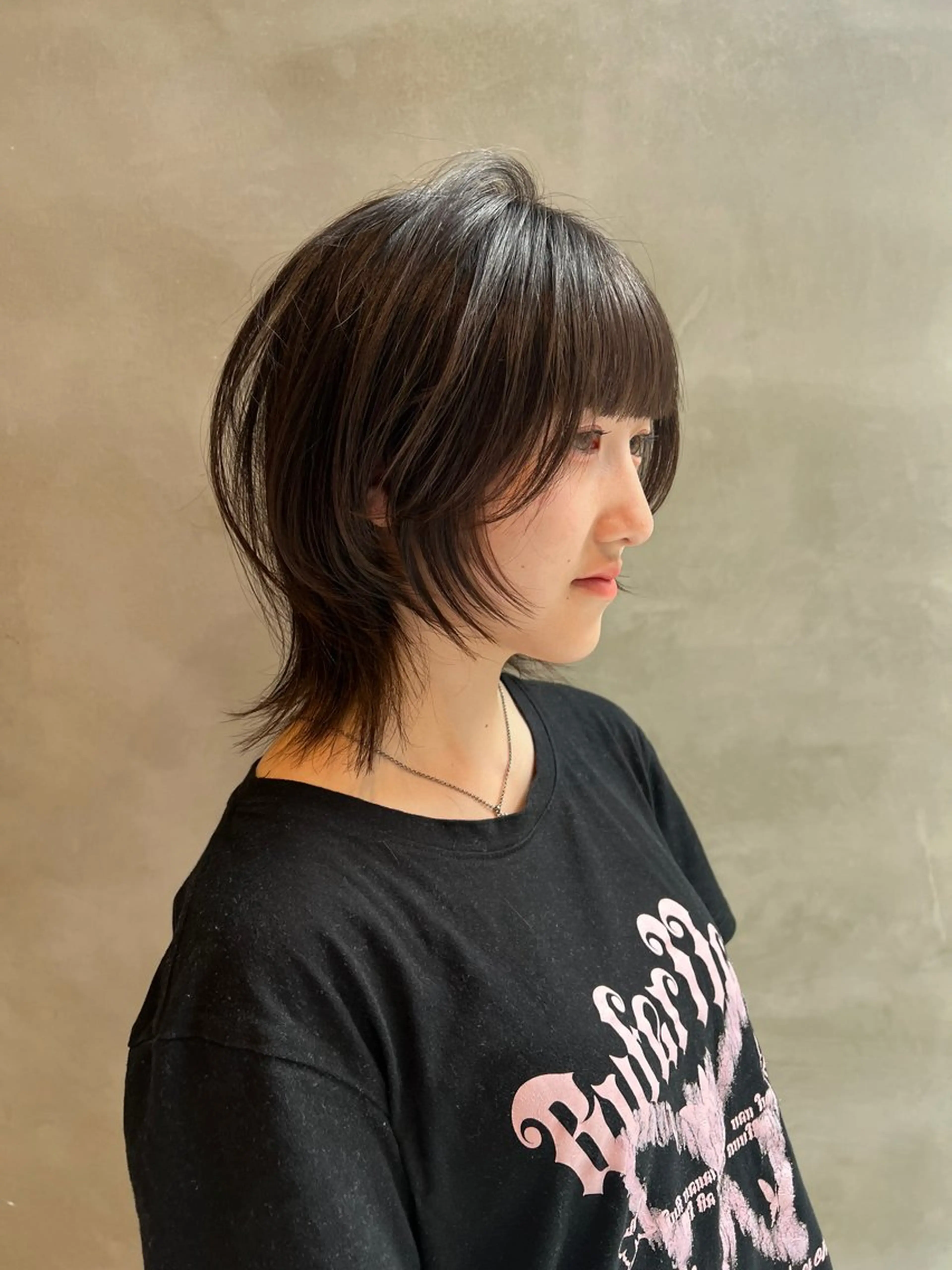 ミディアム カット ヘアカラー ADDICTION所属・笹井 瑠菜のヘアスタイル