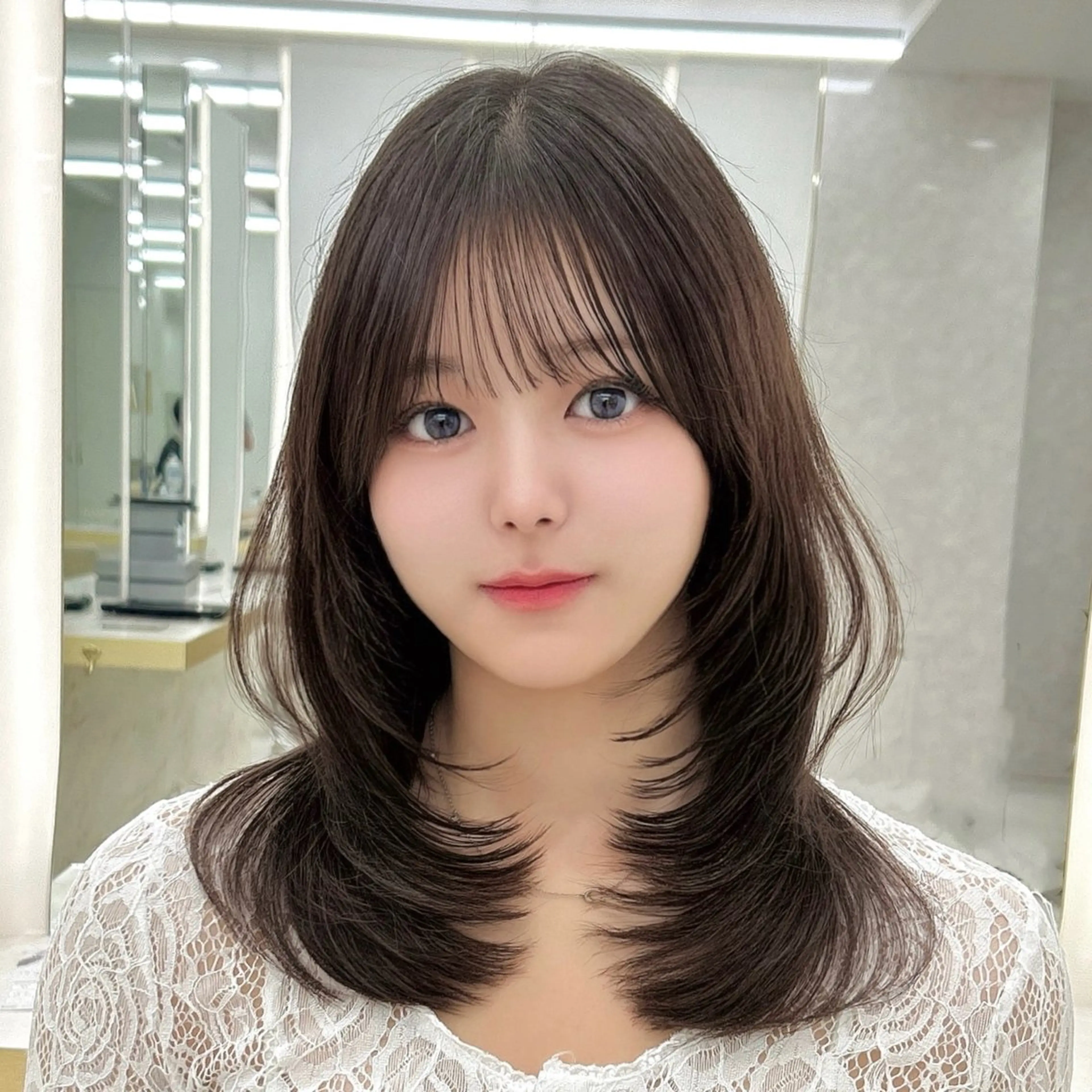 ロング 韓国顔まわり/前髪 /レイヤー/いつきのヘアスタイル