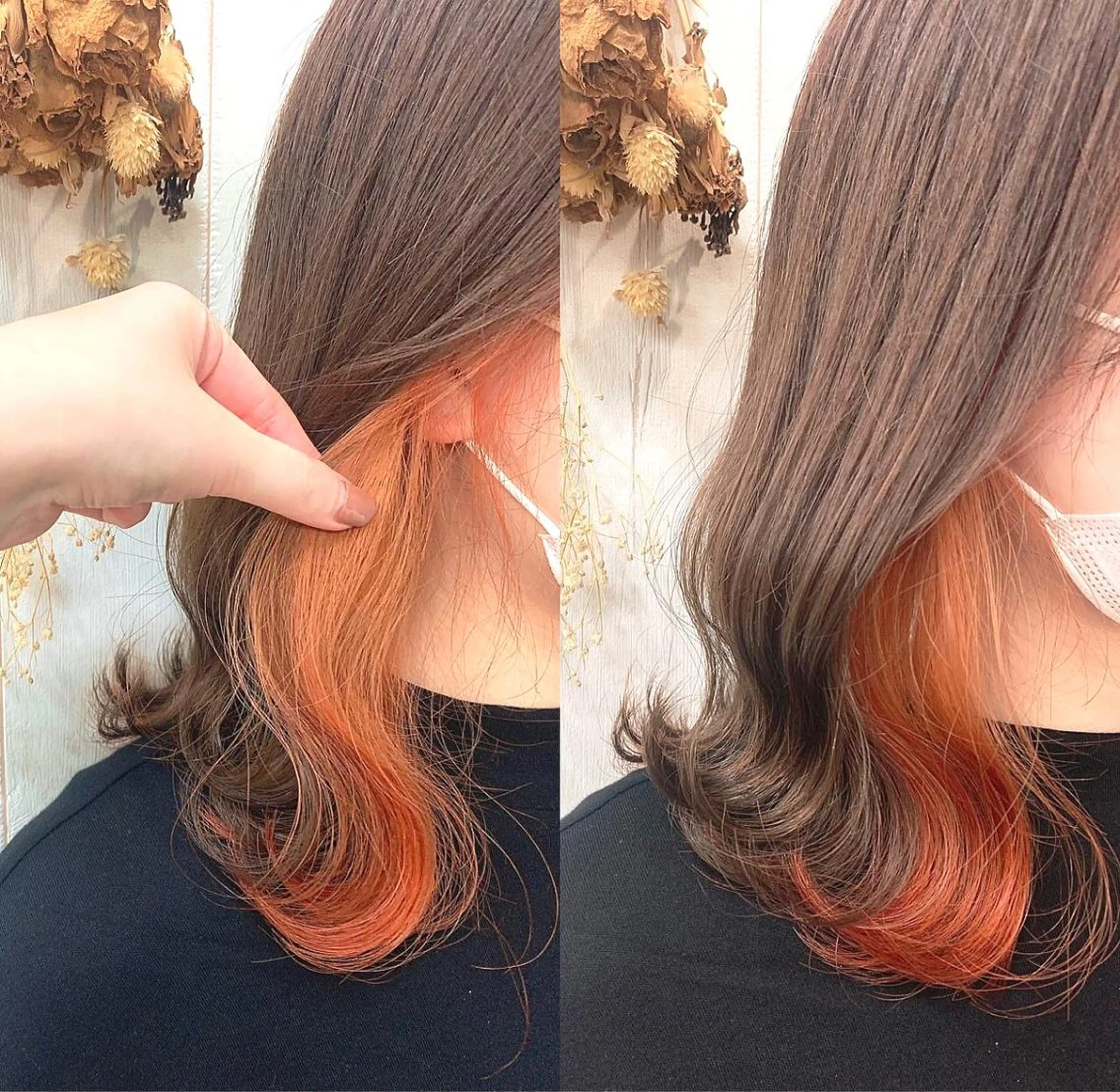 カラー ヘアカラー トリートメント 渋谷:インナーカラー ／🍒エリカ🍒のヘアスタイル