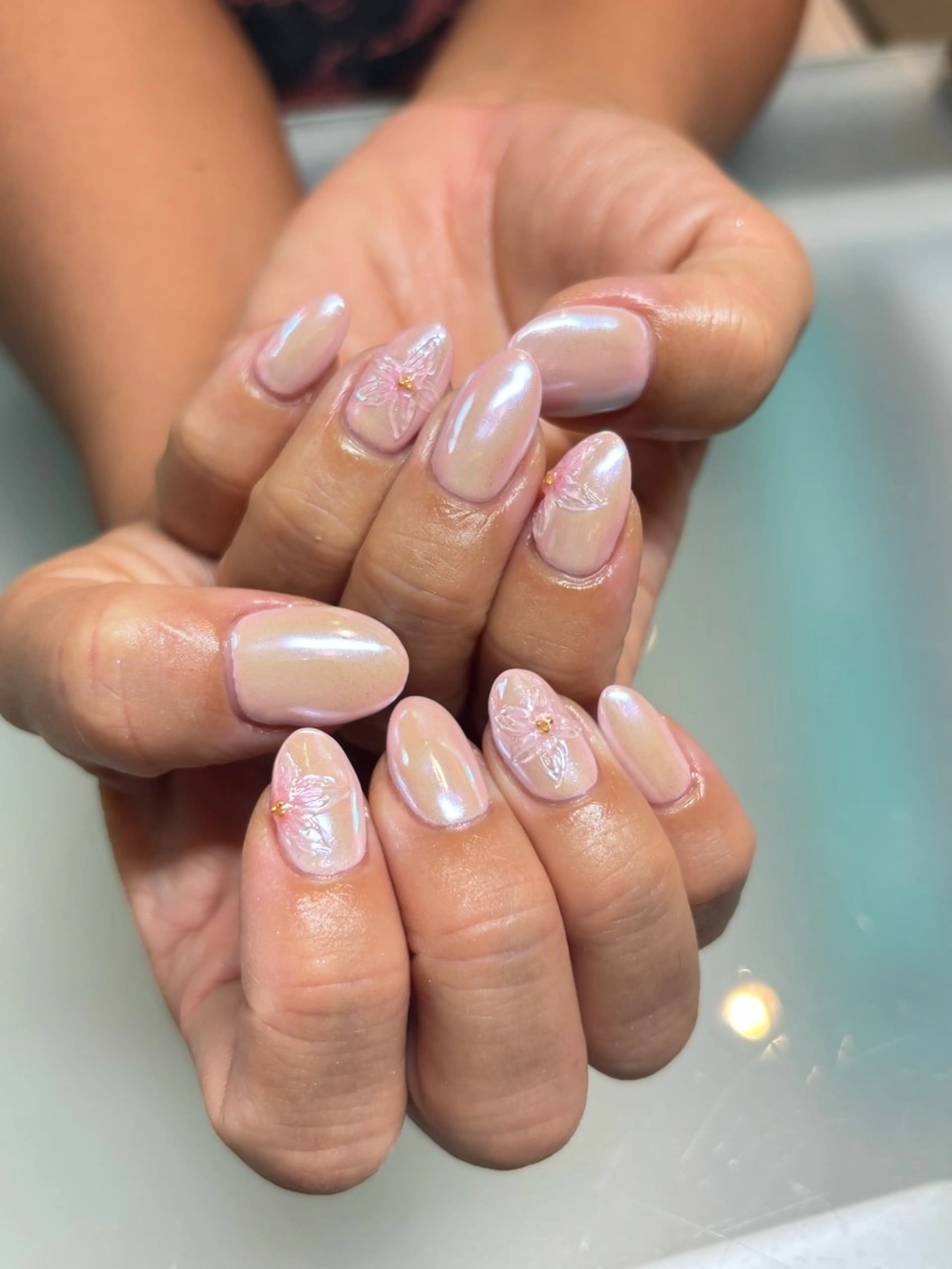 ネイル フラワーネイル ハンドネイル relaxation boutique LICO所属・タグチ カオリのネイルデザイン