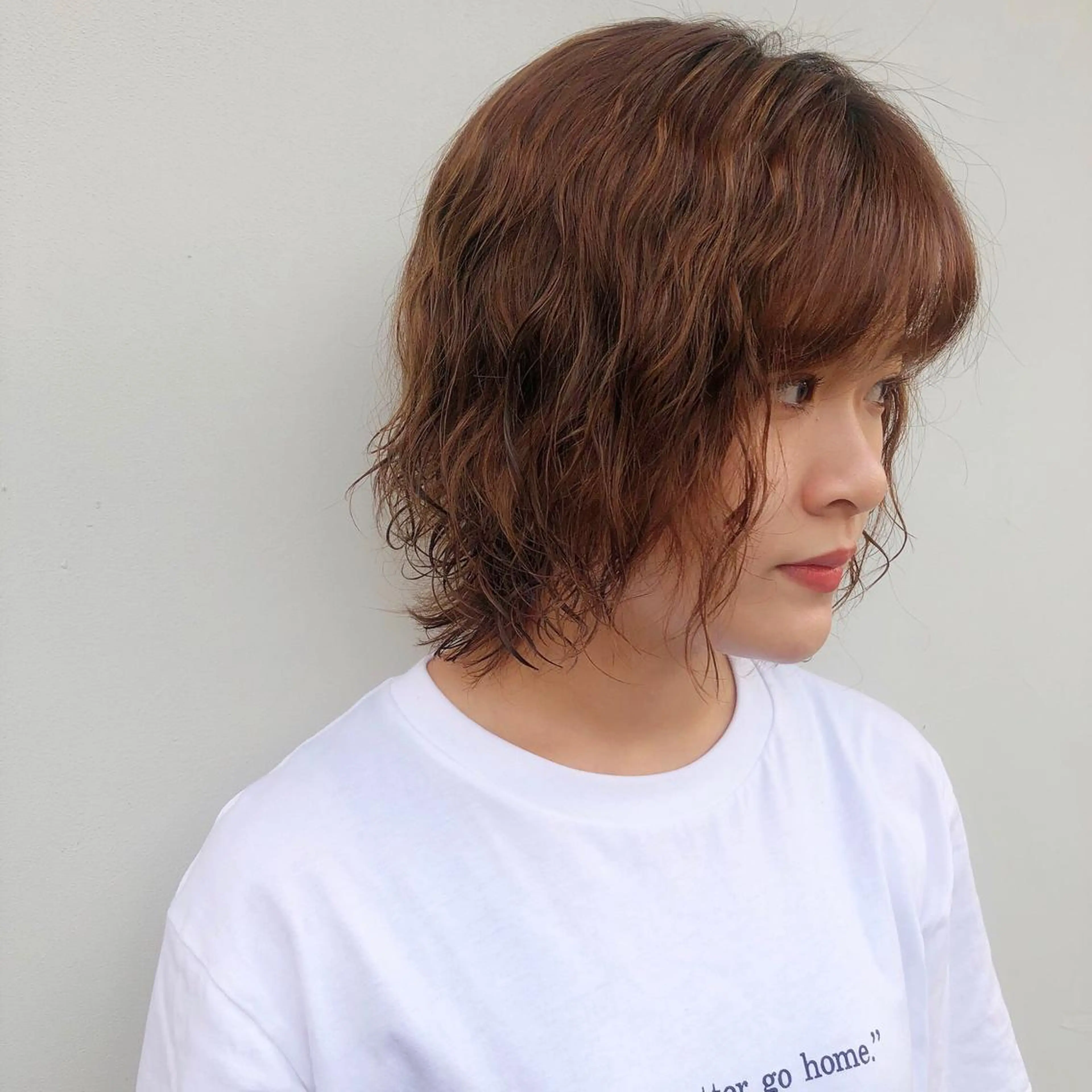ショート カラー パーマ ヘアアレンジ stream1st所属・ツヤカラー 🕊️sayakaのヘアスタイル