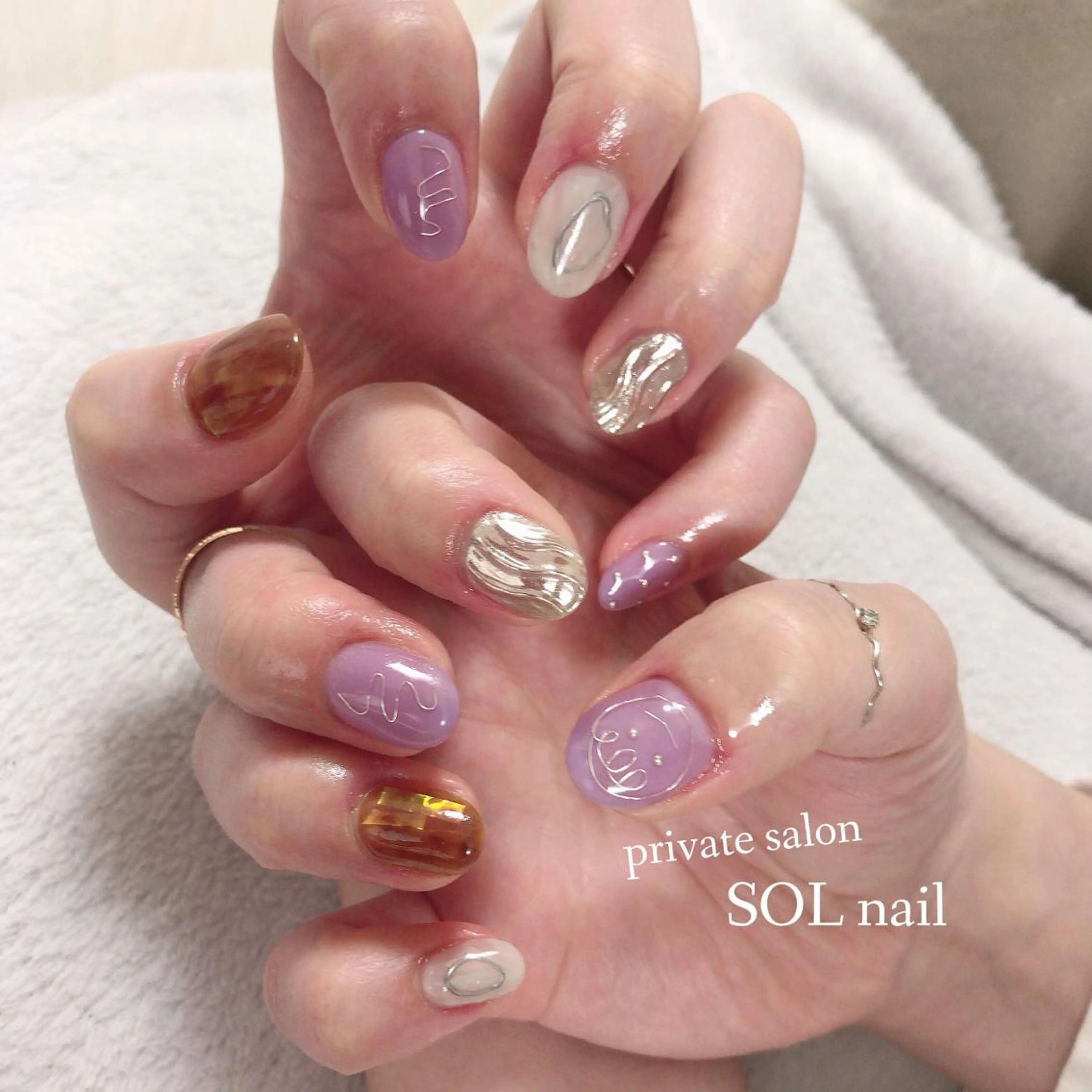 ネイル ハンドネイル SOL NAILのネイルデザイン