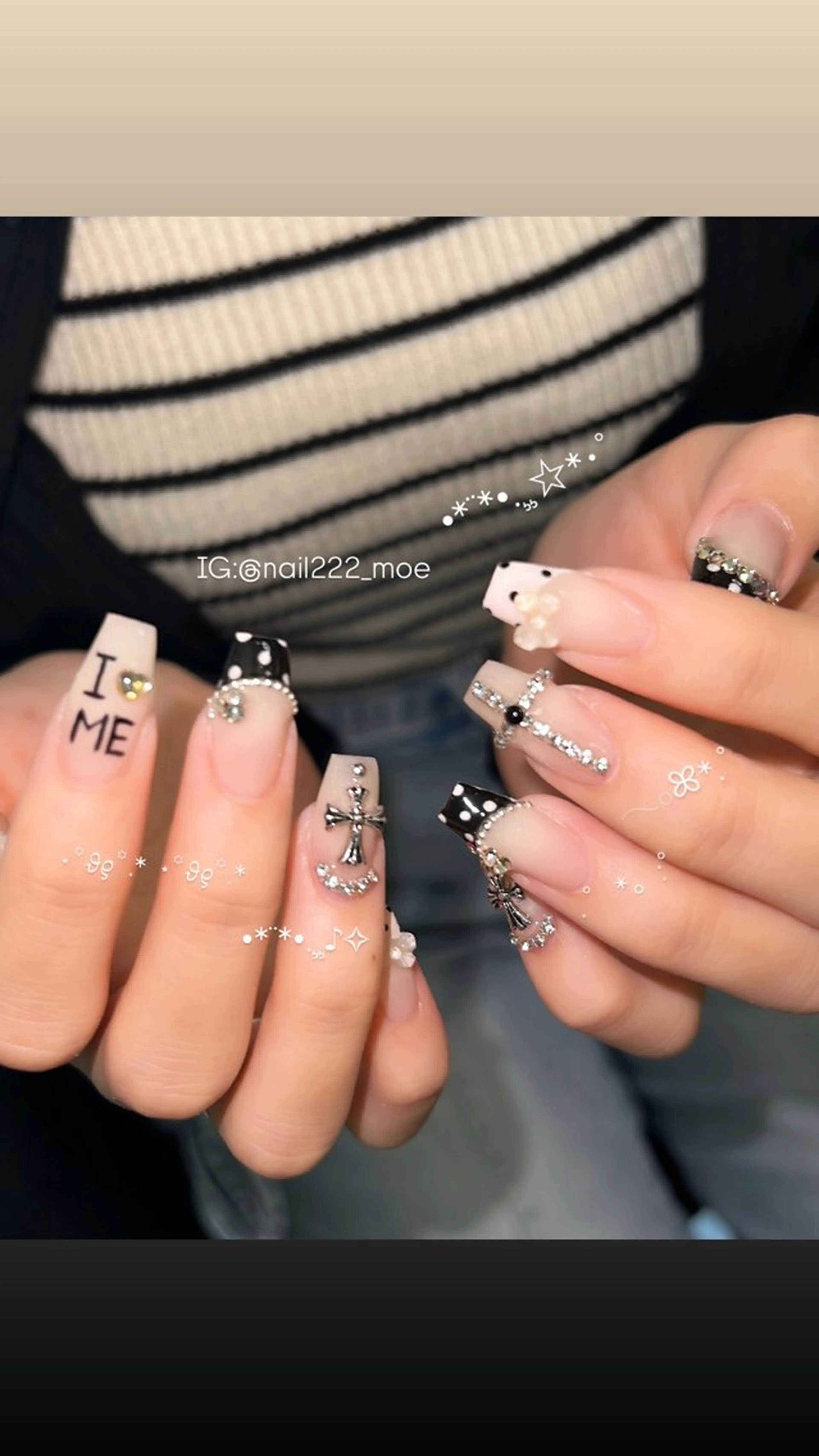 ネイル ハンドネイル ⟡.*222⋰˚☆ MöEのネイルデザイン