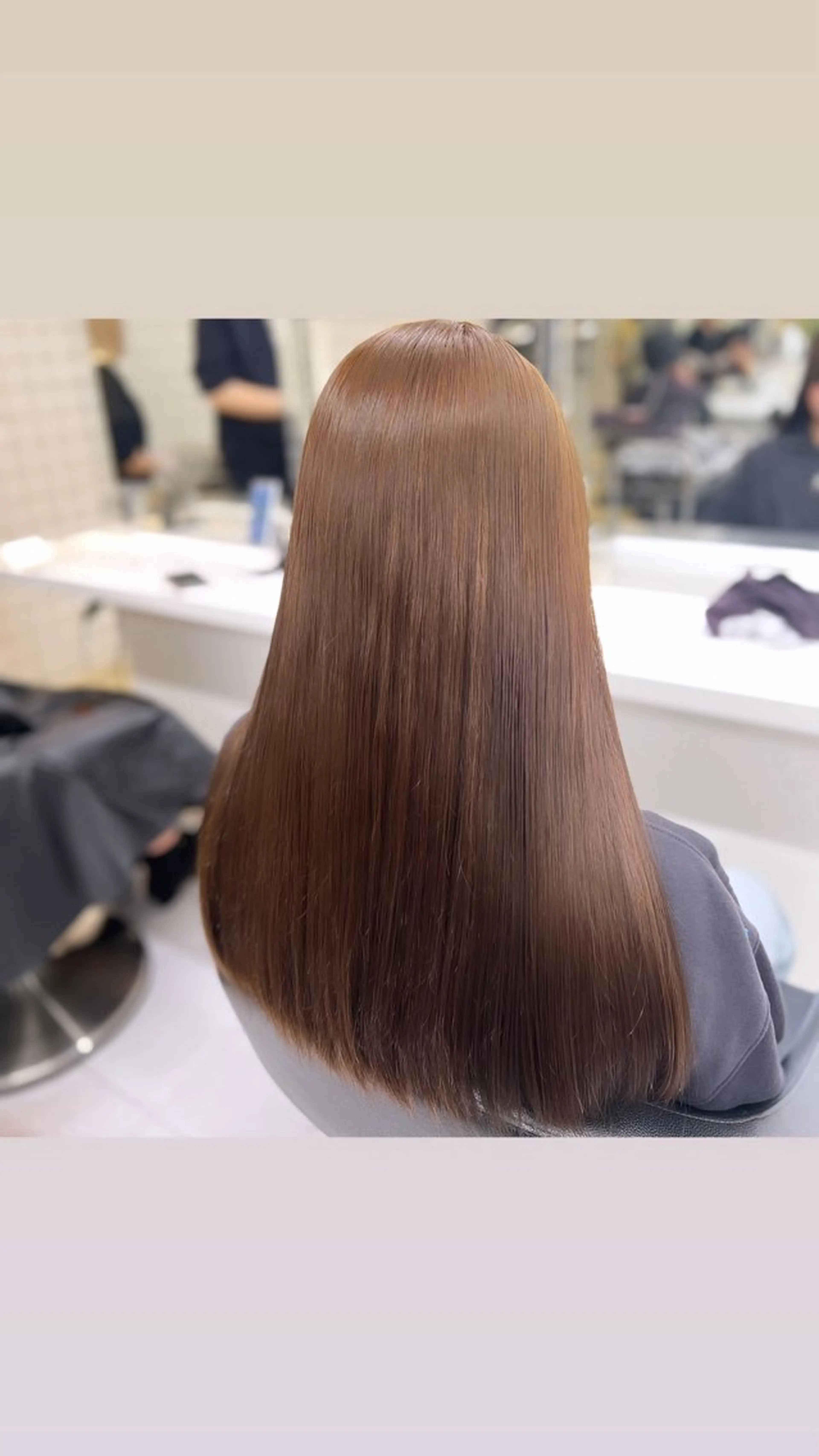 ロング カラー ヘアカラー トリートメント 韓国レイヤーカット /REIのヘアスタイル