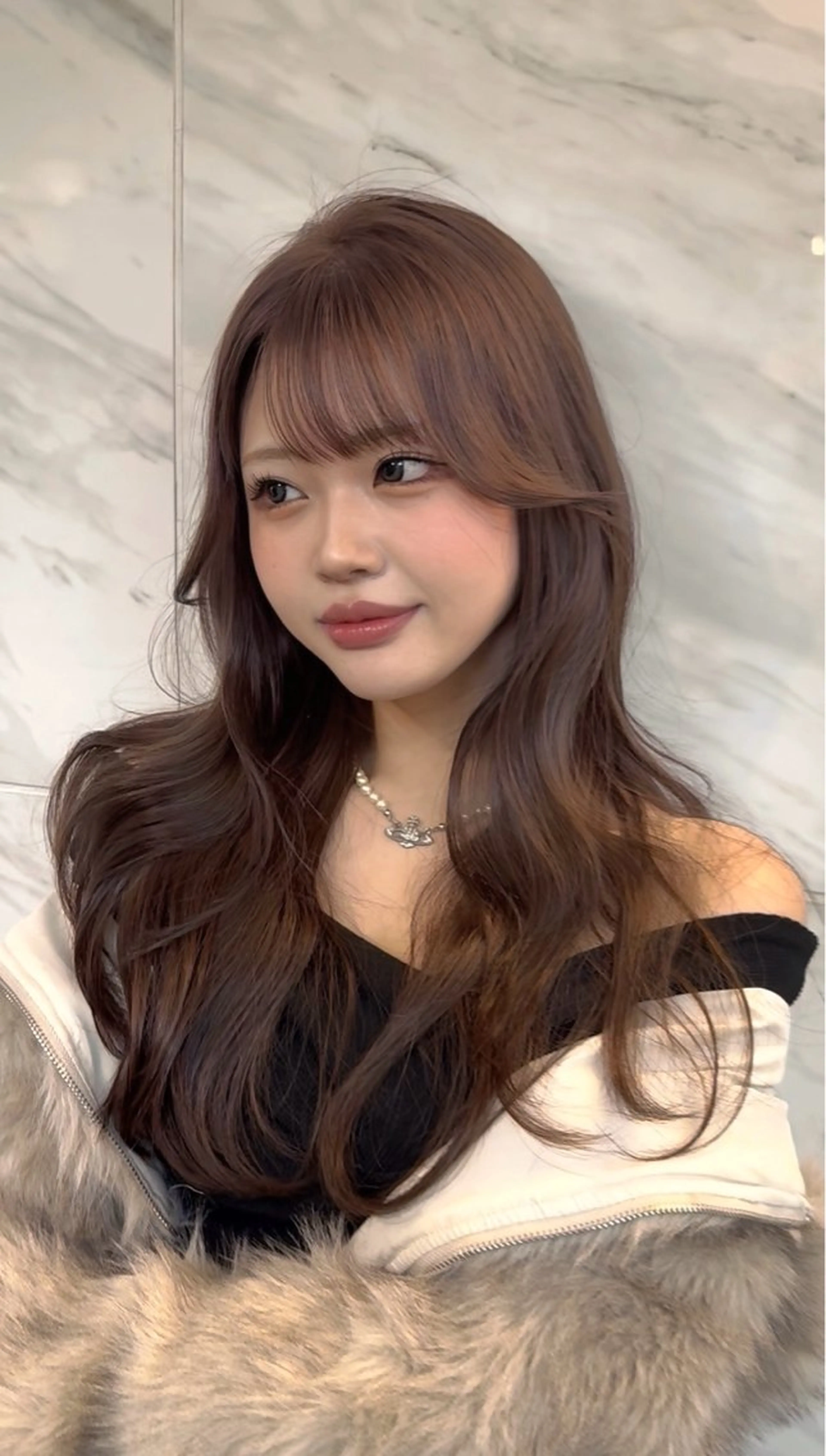 ロング カラー カット ヘアカラー Pocket仙台 💚モエリのヘアスタイル