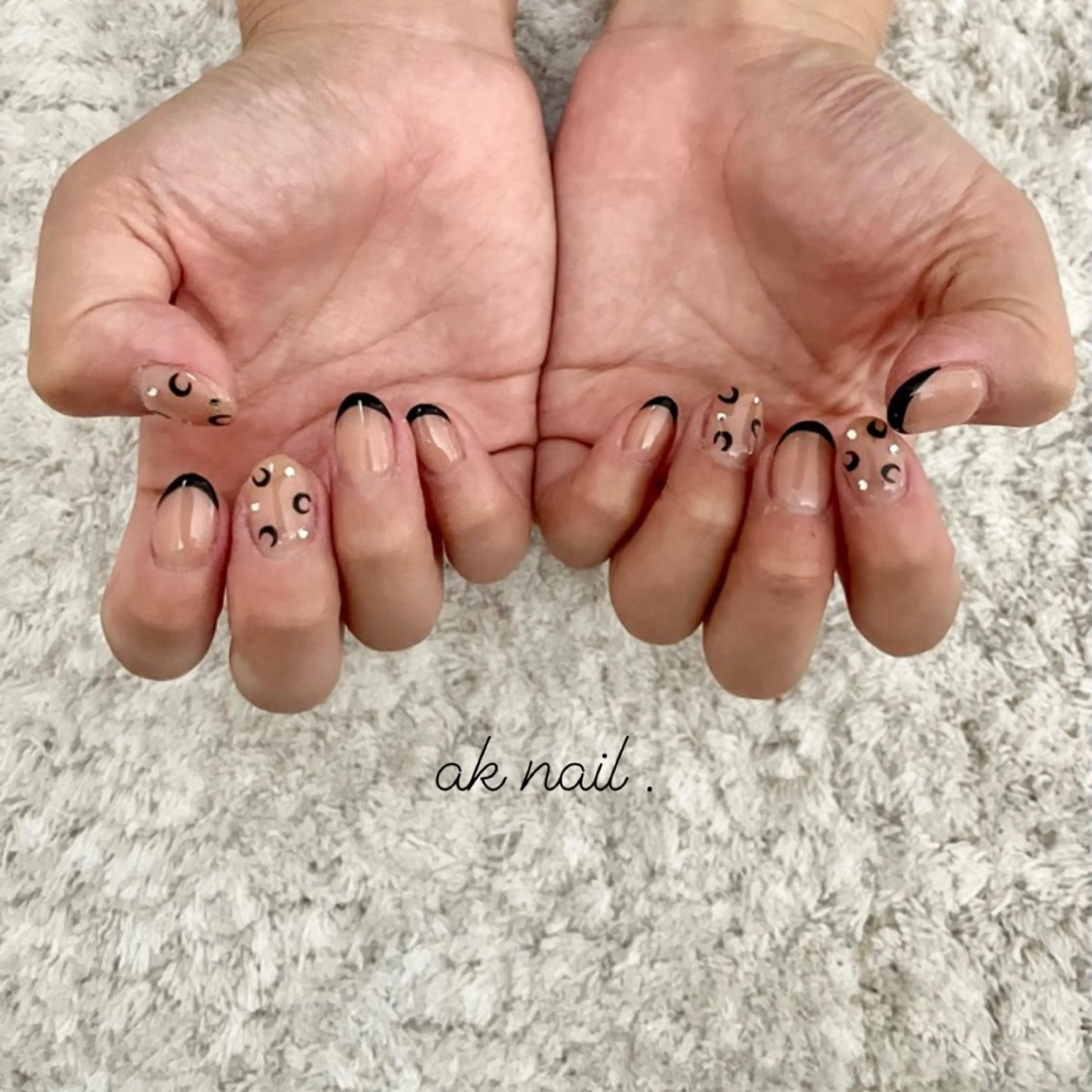 ショート ネイル ハンドネイル ak nail .のネイルデザイン