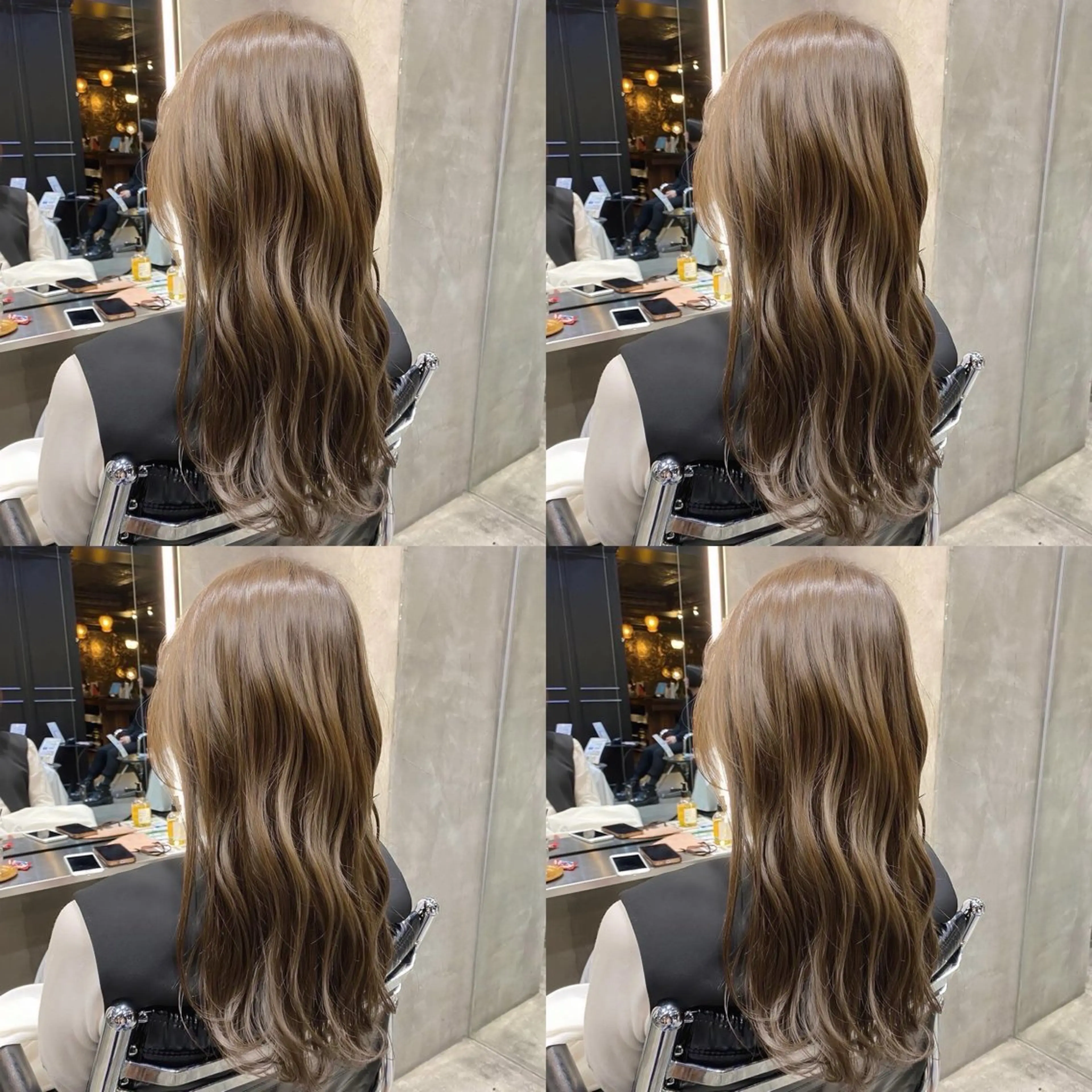 セミロング カラー ブリーチ ブラウンカラー ダブルカラー マロンブラウン ブリーチなしカラー カット ヘアカラー Ms.CHARM所属・透明感カラー🌿 グレージュ🐺陽介のヘアスタイル