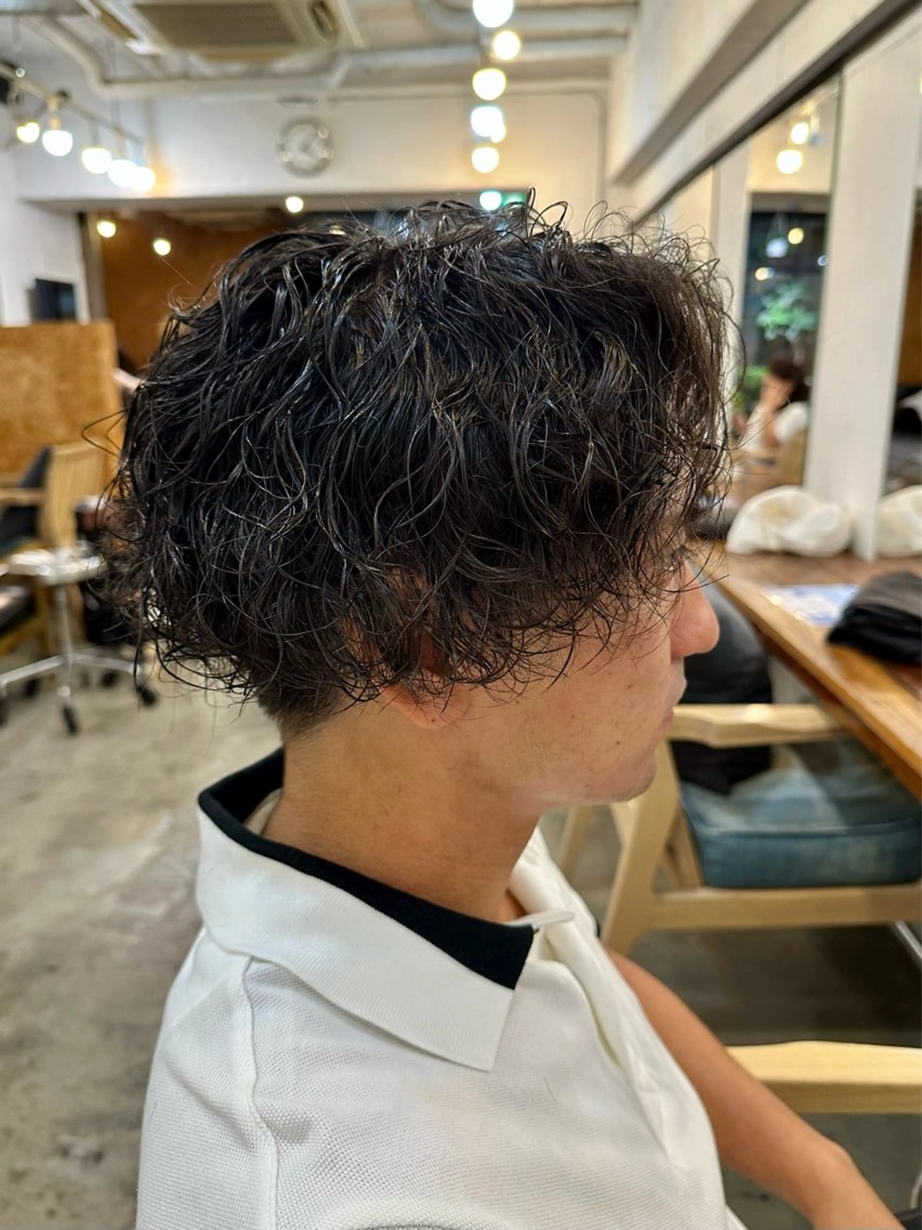 ミディアム パーマ メンズ 横浜/ボブ/ ショート/はやとのヘアスタイル