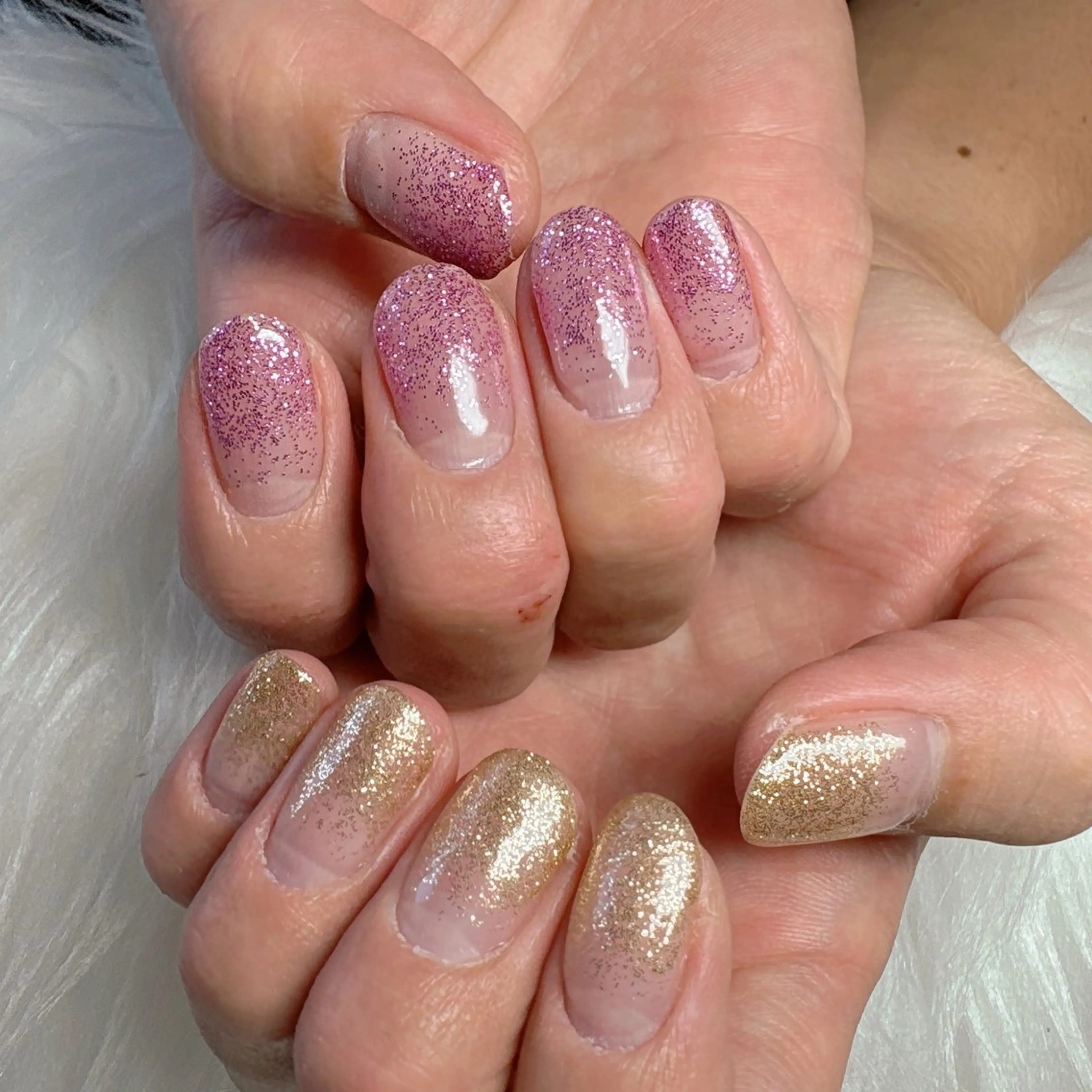 ラメグラデーションの写真