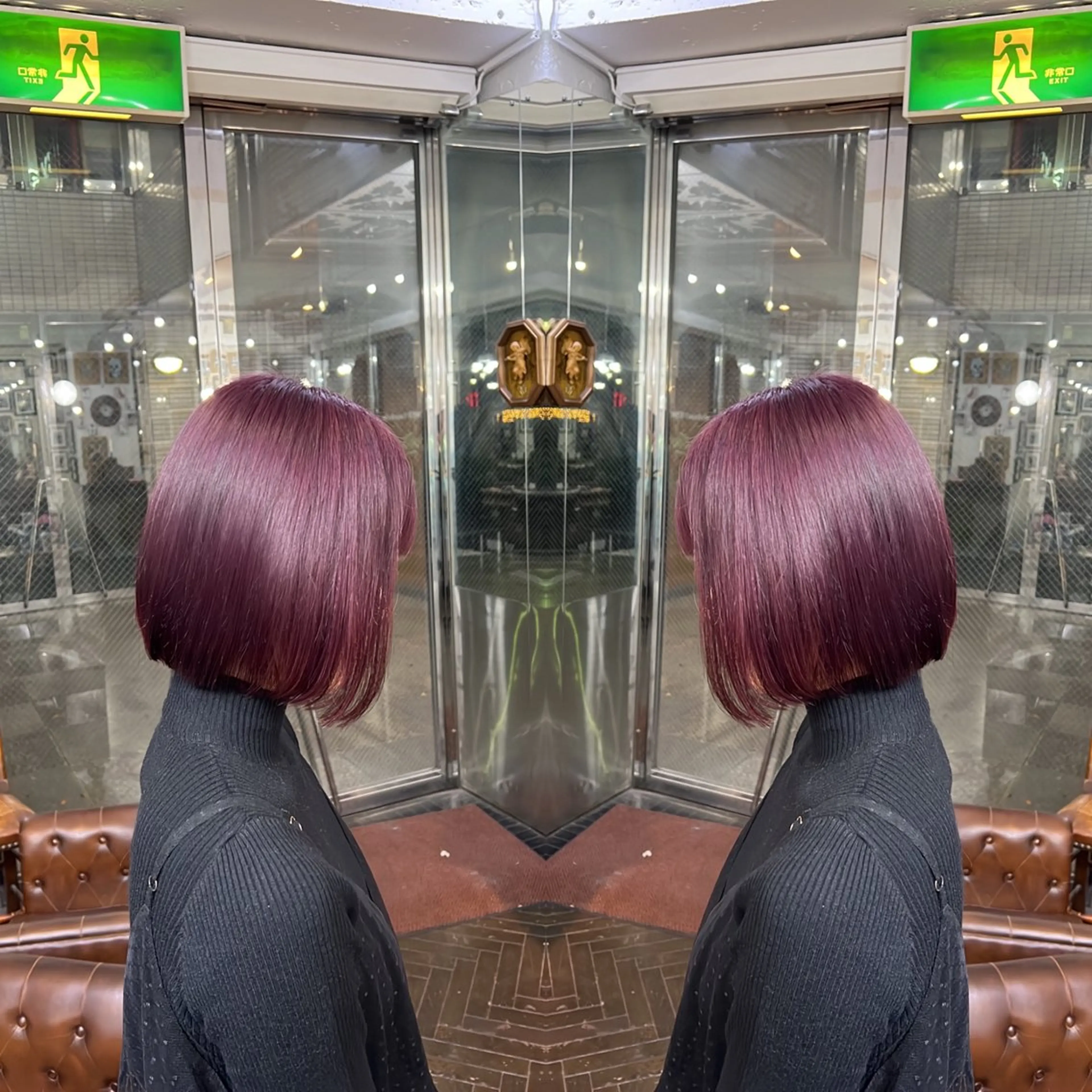 ショート カラー レイヤー/ボブ/ ミニボブ/AOIのヘアスタイル