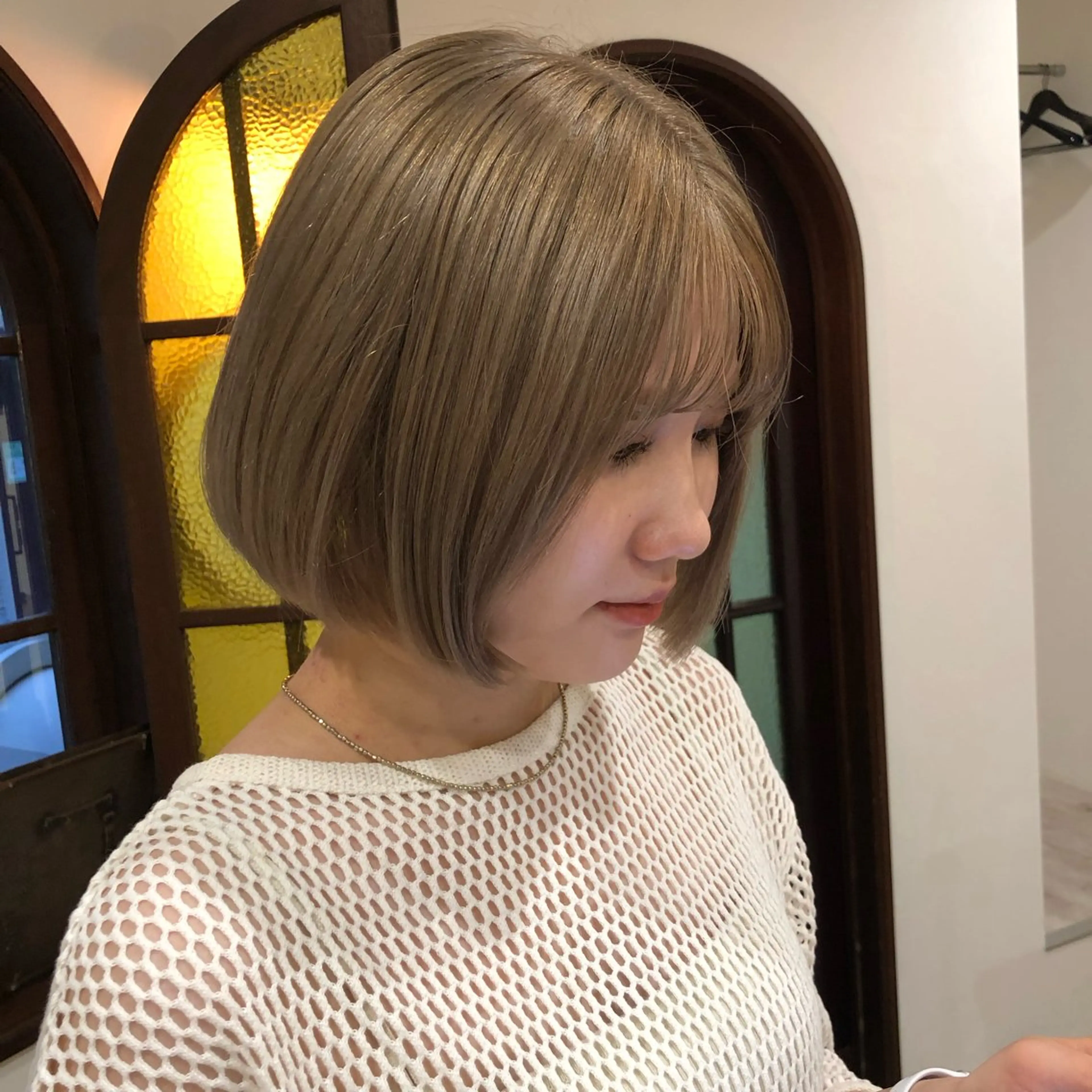 毎日のお手入れが楽⭕️自然な前髪縮毛矯正＋前髪カット✂️の写真