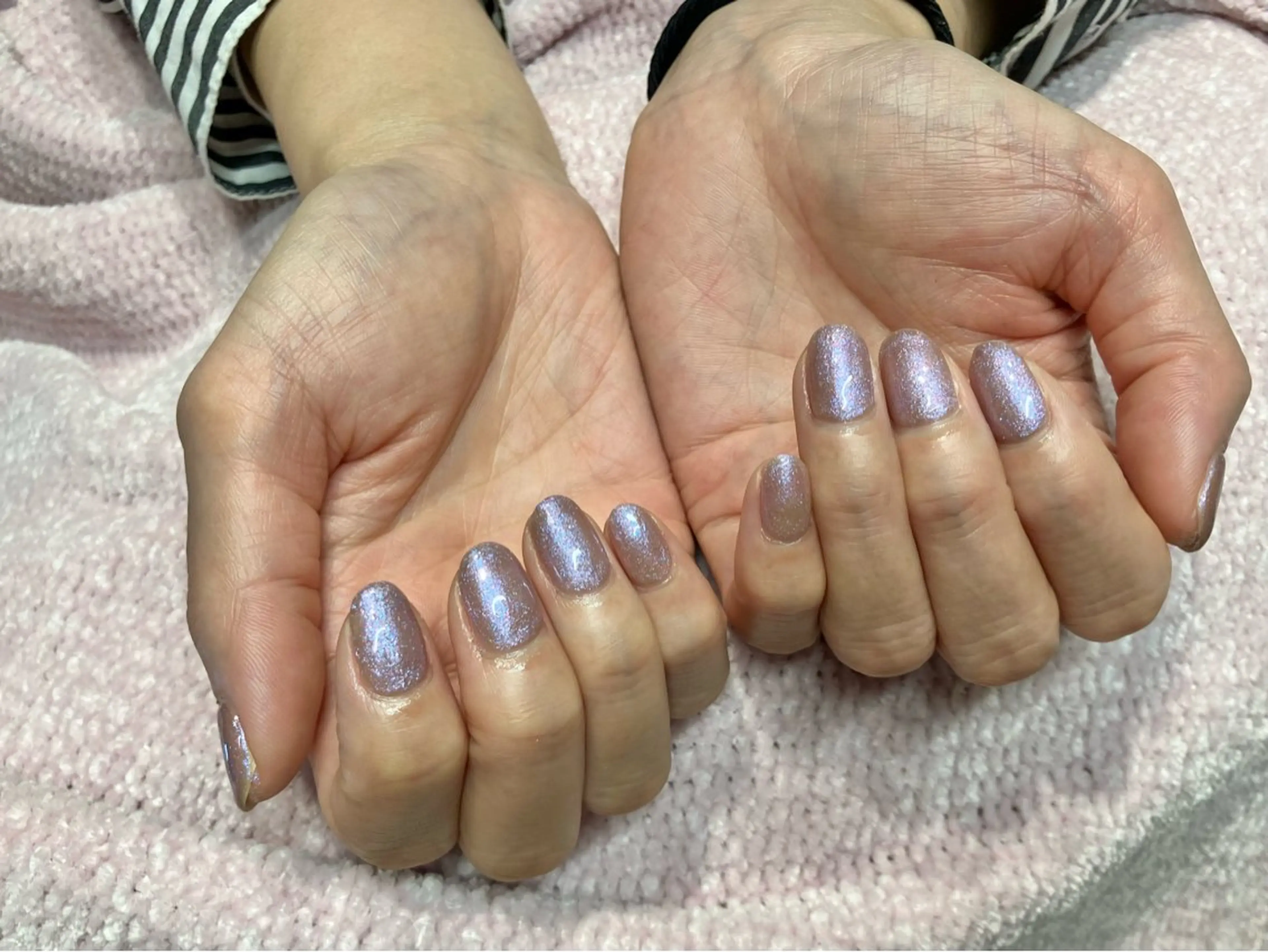 ハンドネイル  ワンカラー/ラメ/ラメグラデーションの写真