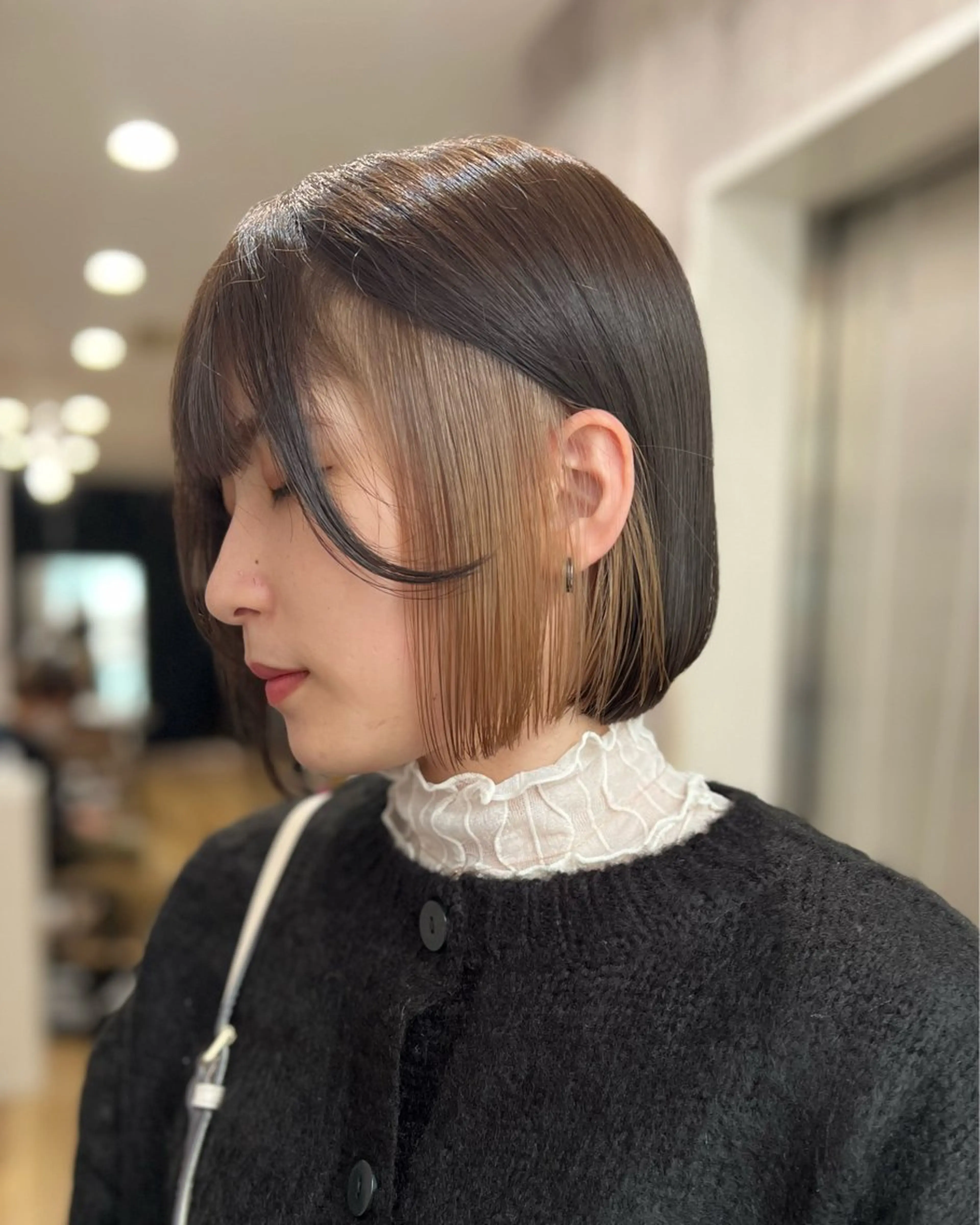 ミディアム 美容室 _WHITE＋ 南海難波店【アンダーホワイトプラス】所属・✨レイヤー/透明感 /豊嶋里緒✨のヘアスタイル