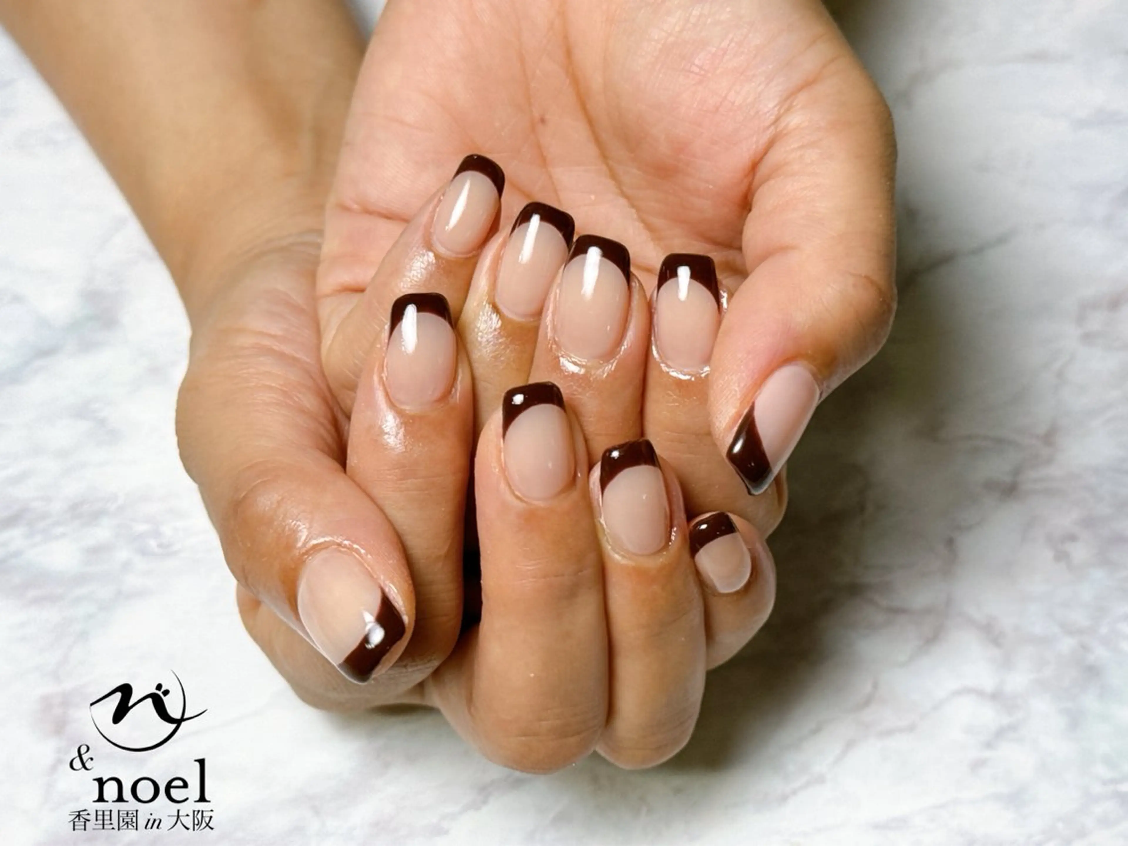 ネイル ボルドー フレンチネイル Nailsalon Noël所属・Nailsalon ＆Noelのネイルデザイン