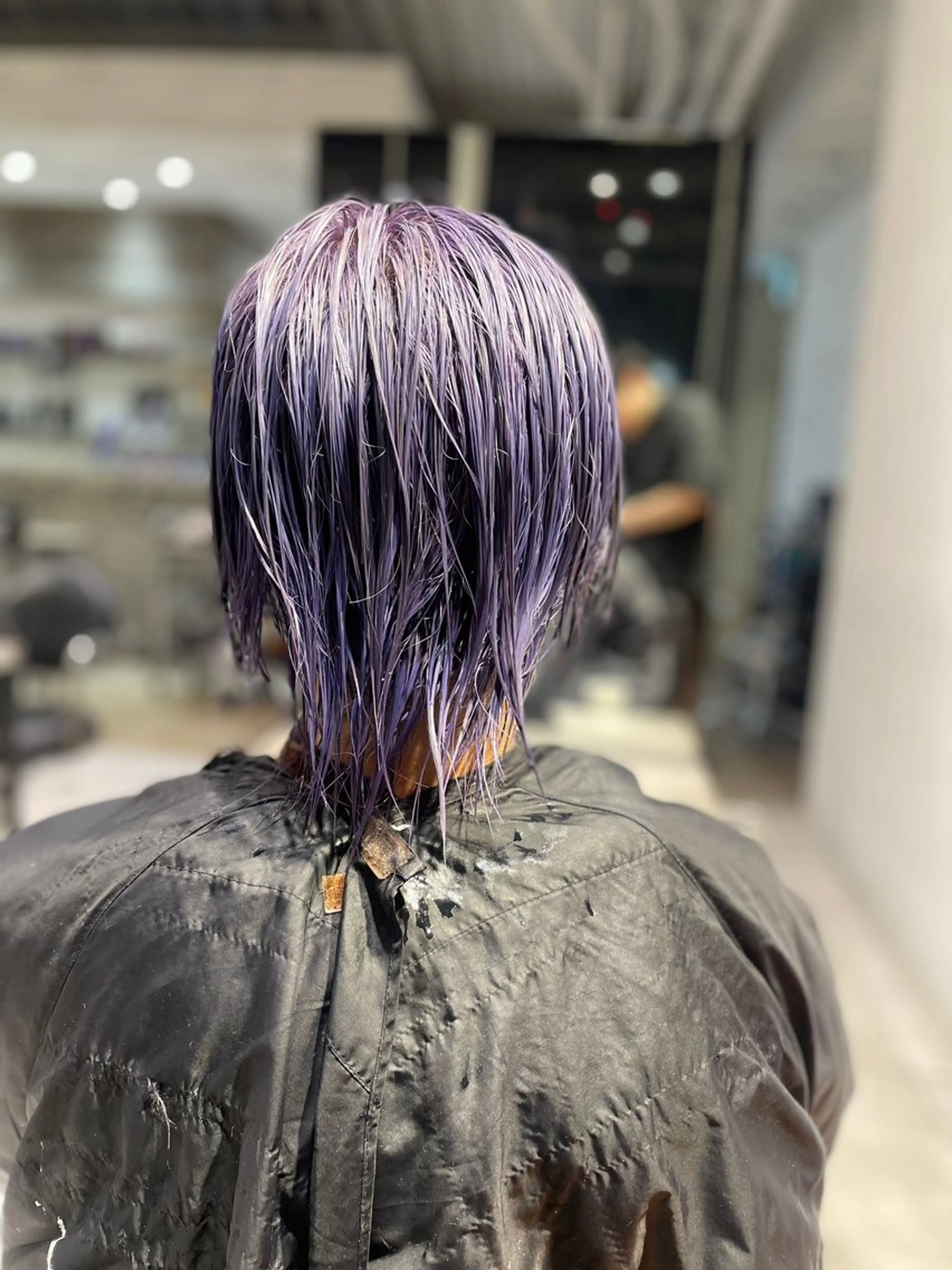 カラー ダブルカラー ハイトーンカラー シルバー K.Koji ショートボブ/ボブのヘアスタイル