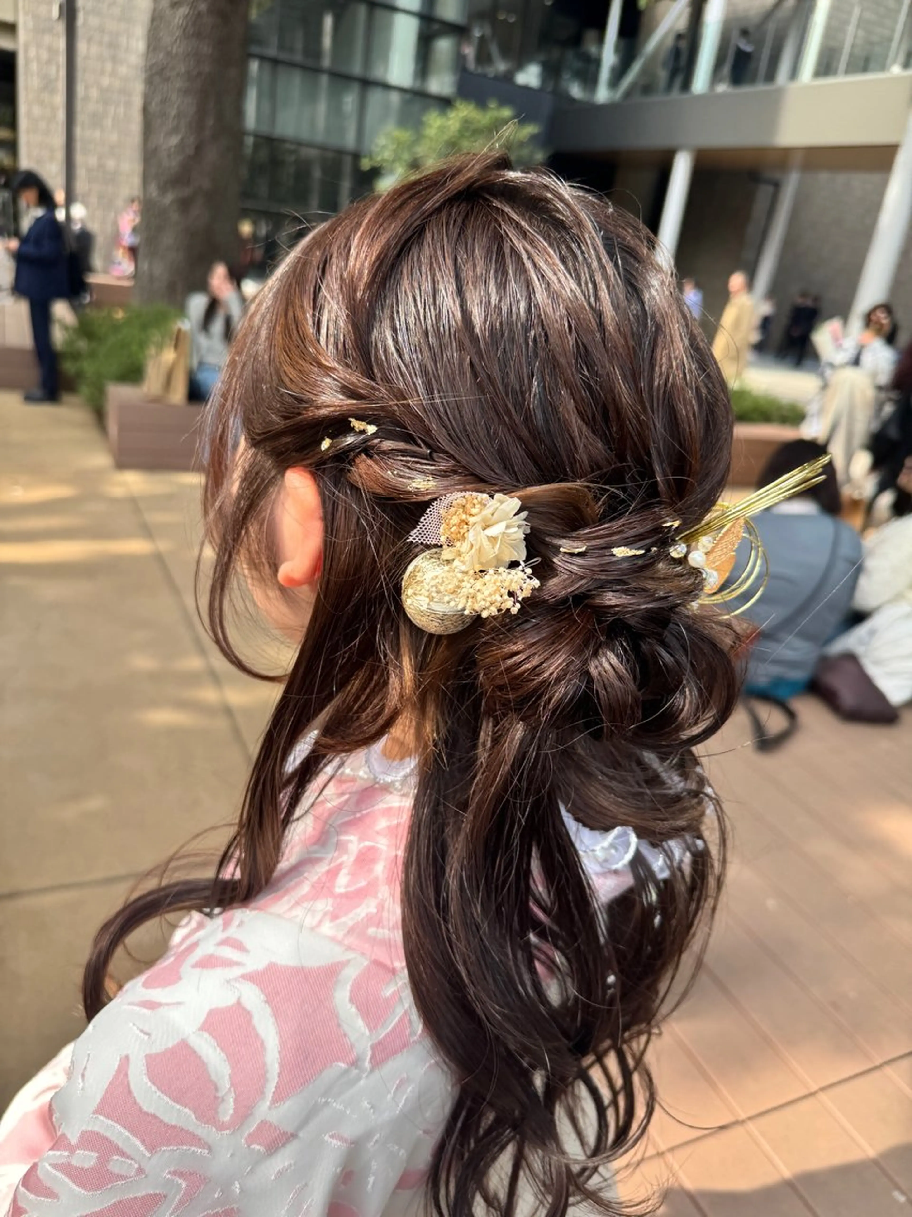 セミロング ヘアアレンジ ヘアセット sakura❀/板橋 モデル募集中🪄︎︎のヘアスタイル