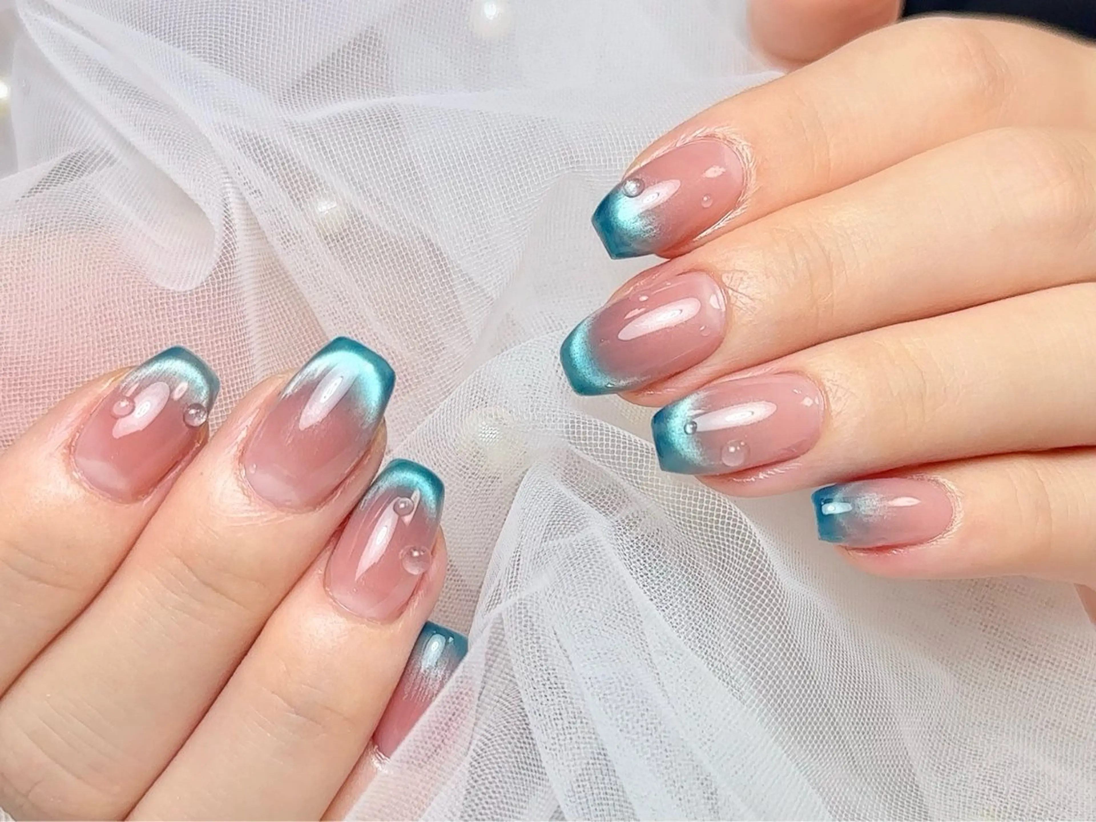 ネイル 成人式 長さ出し フットネイル フレンチネイル ジェルネイル ハンドネイル ハンドケア nail salon Feerieのネイルデザイン