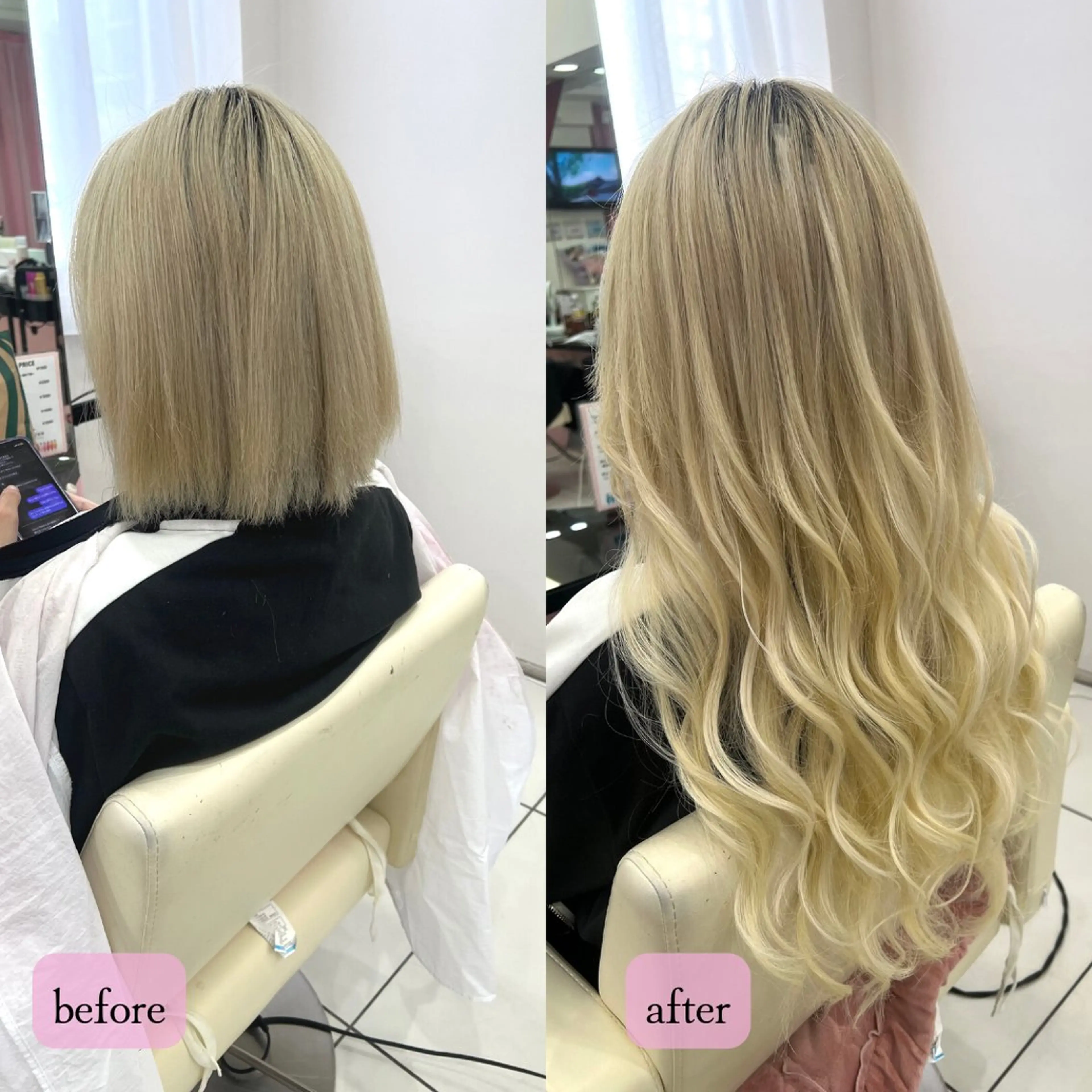 ロング カラー ダブルカラー エクステ season Jr.のヘアスタイル