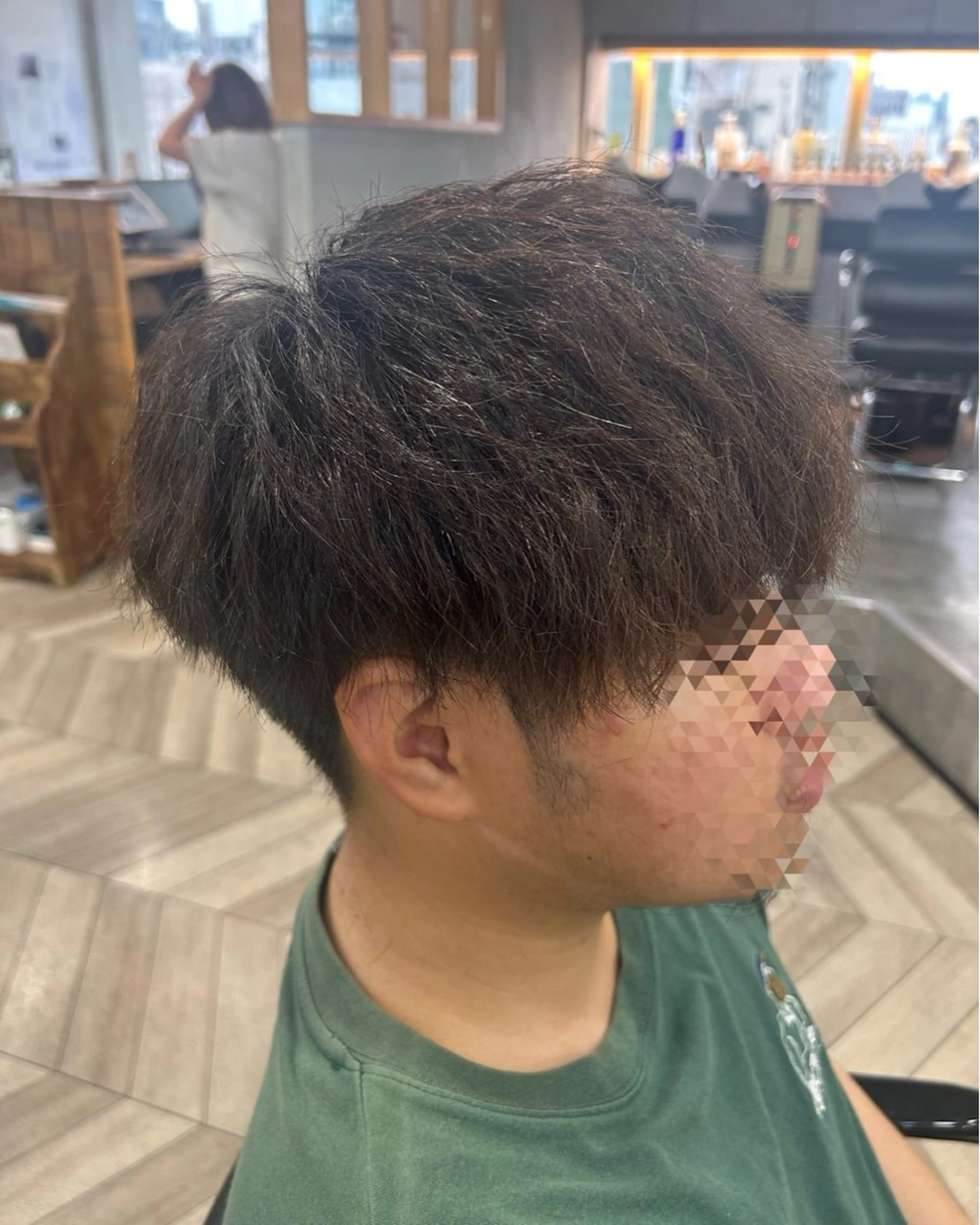 ショート パーマ メンズ ANGELICA難波 yu-naのヘアスタイル