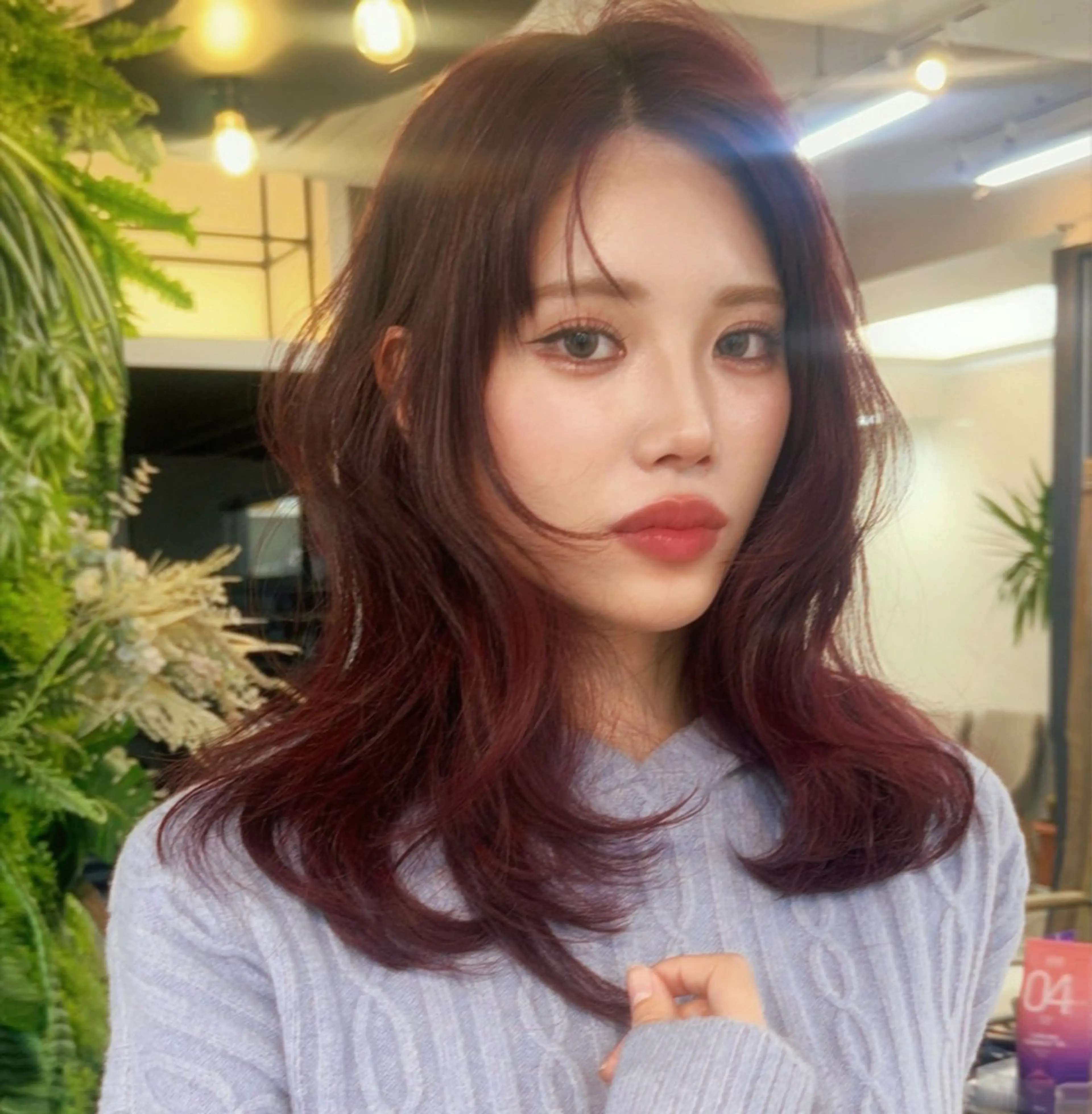 セミロング カラー カット ヘアカラー Pocket仙台 💚モエリのヘアスタイル