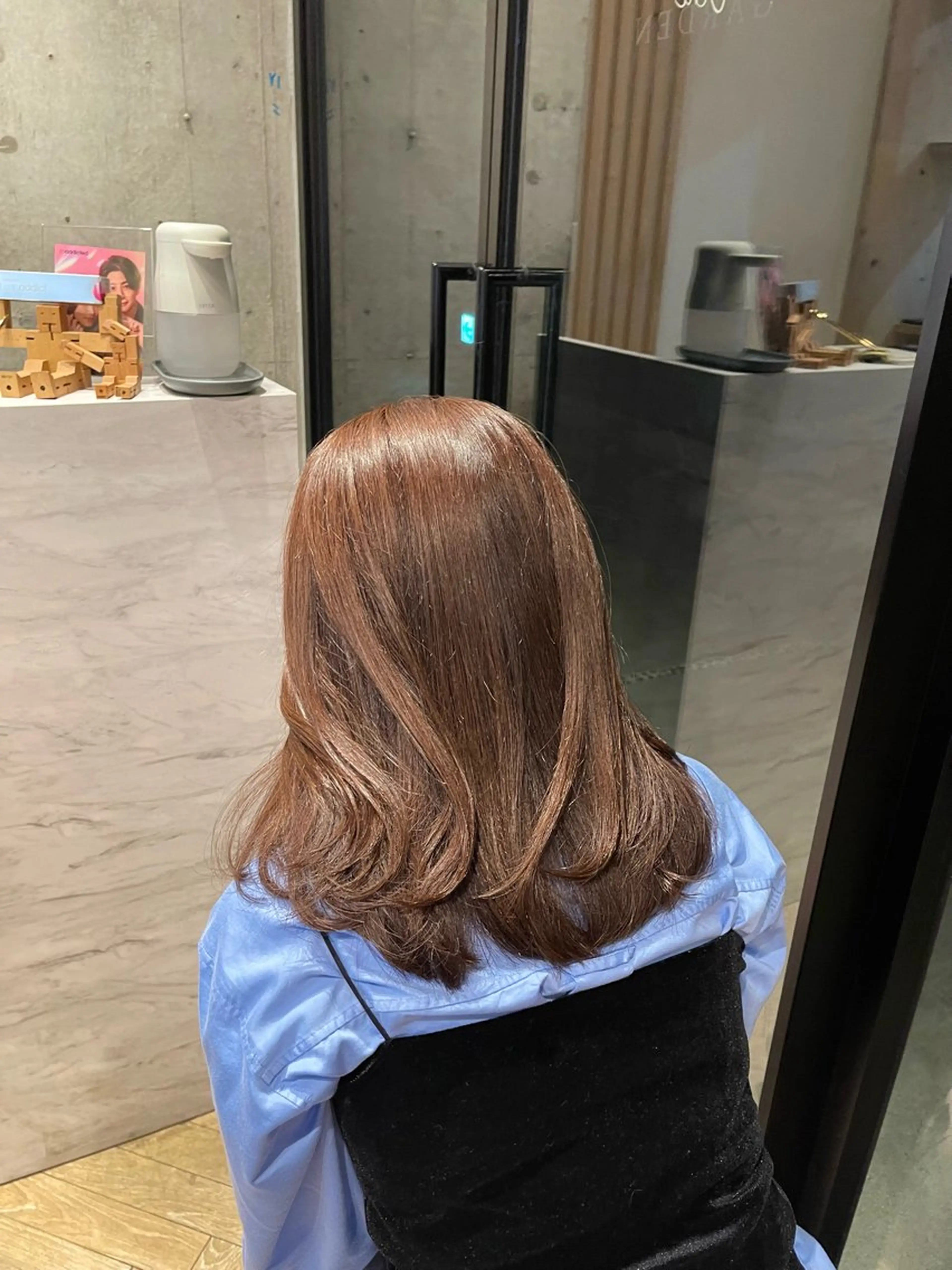 ミディアム カラー ベージュカラー ラベンダーカラー ラベンダーベージュ ヘアカラー トリートメント 愛莉/ラベンダー/ ベージュ/ブラウンのヘアスタイル