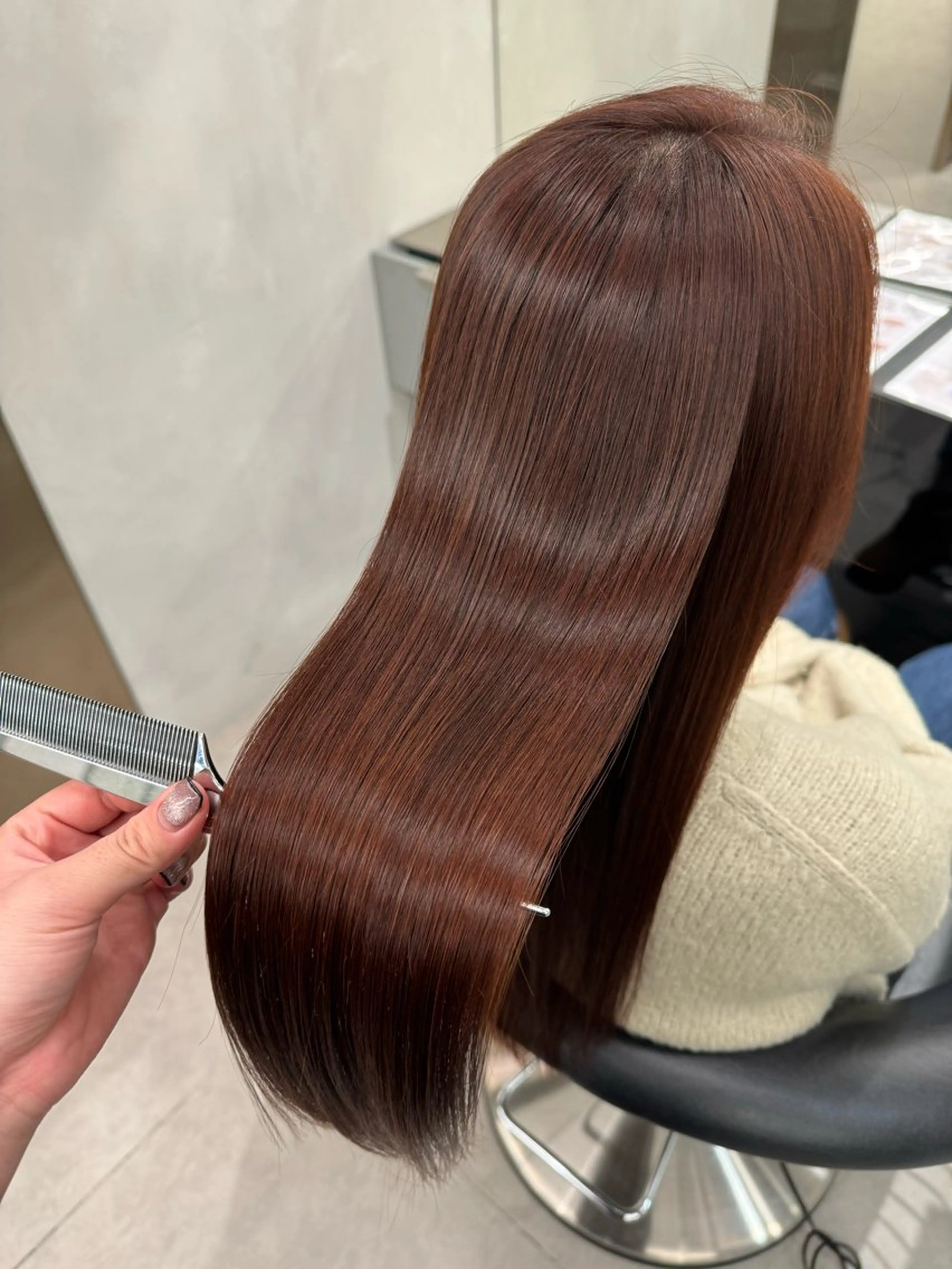 【人気No.🥇】《✨ダメージで悩む90%の方が選ぶメニュー✨》カット＋ケラチン補給カラー＋髪質改善トリートメントの写真